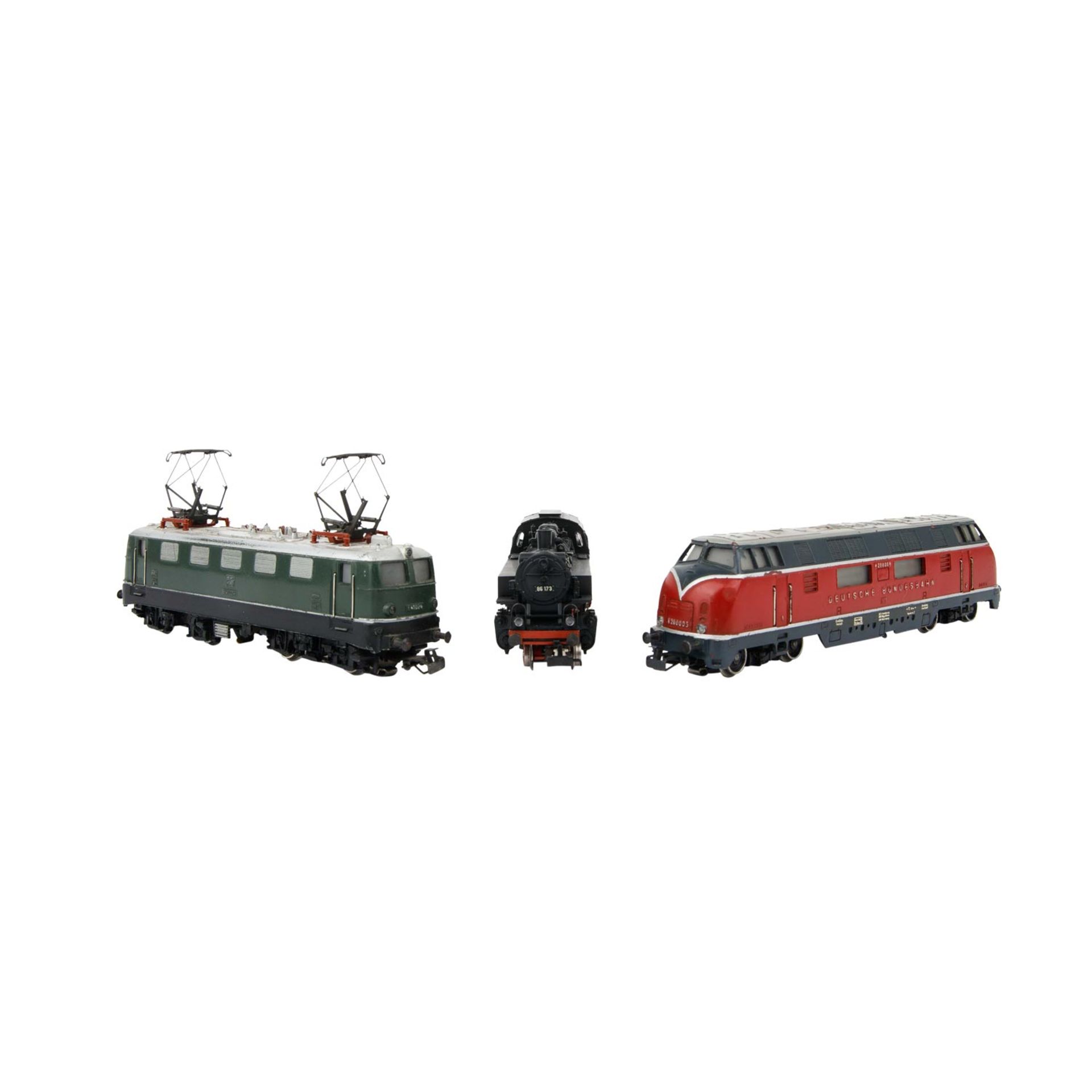 MÄRKLIN 3-tlg Konvolut Lokomotiven, Spur H0,