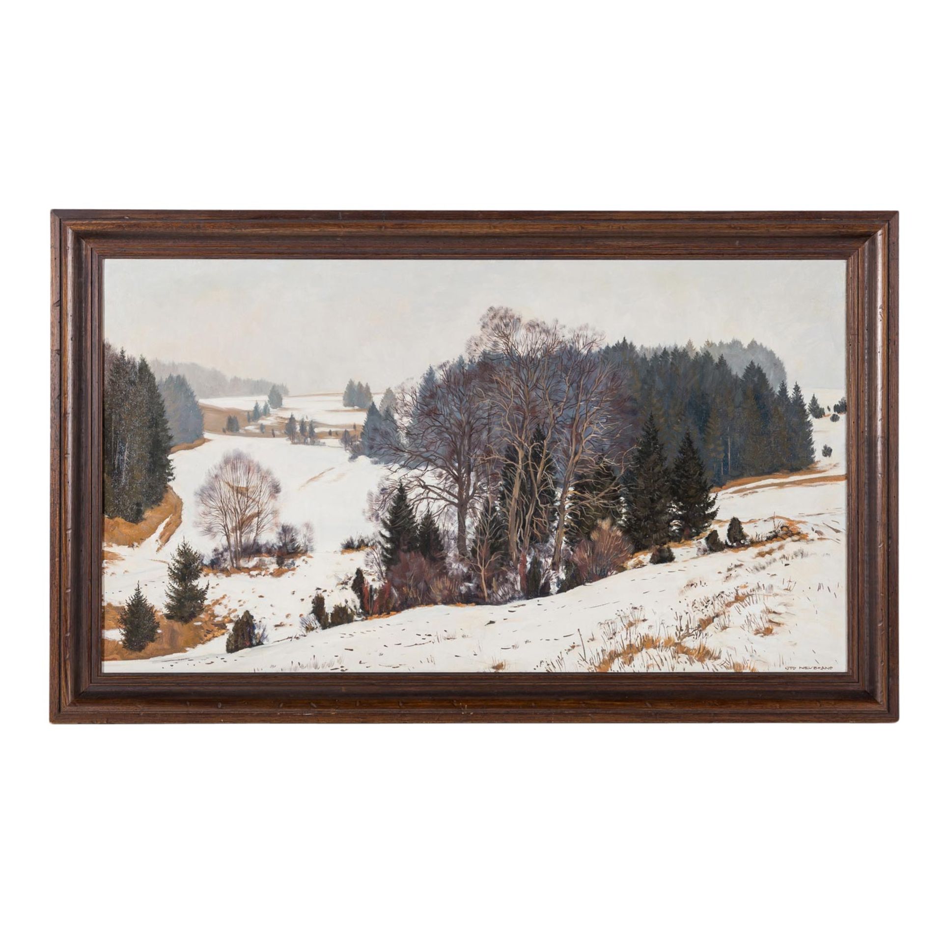 NEUBRAND, OTTO (1911-1975), "Verschneite Landschaft", - Image 2 of 5
