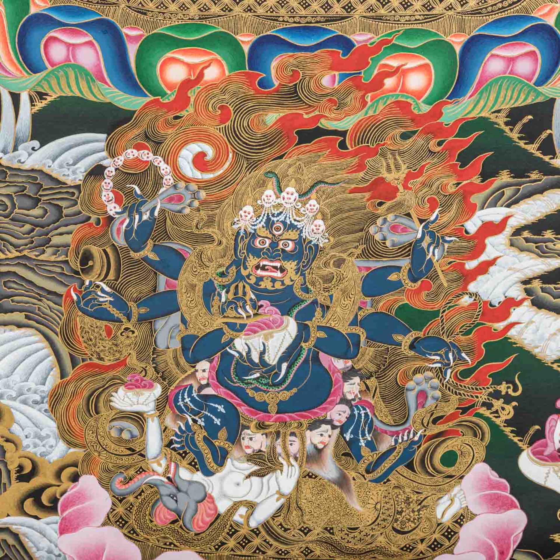 Malerei des Avalokiteshvara, NEPAL, 1990er Jahre. - Image 5 of 6