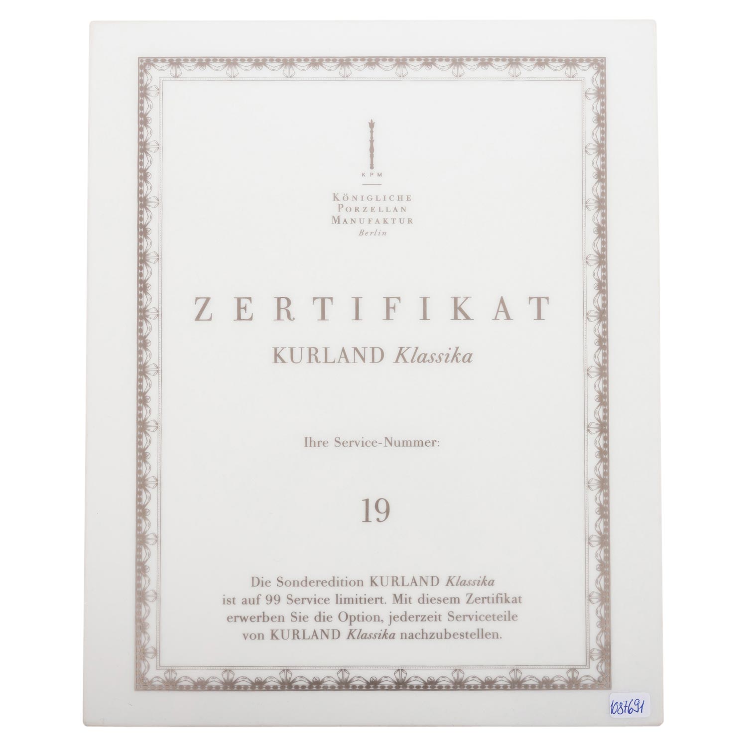 KPM 21-tlg. limitiertes Teeservice 'Kurland Klassika', 21. Jh. - Image 9 of 9