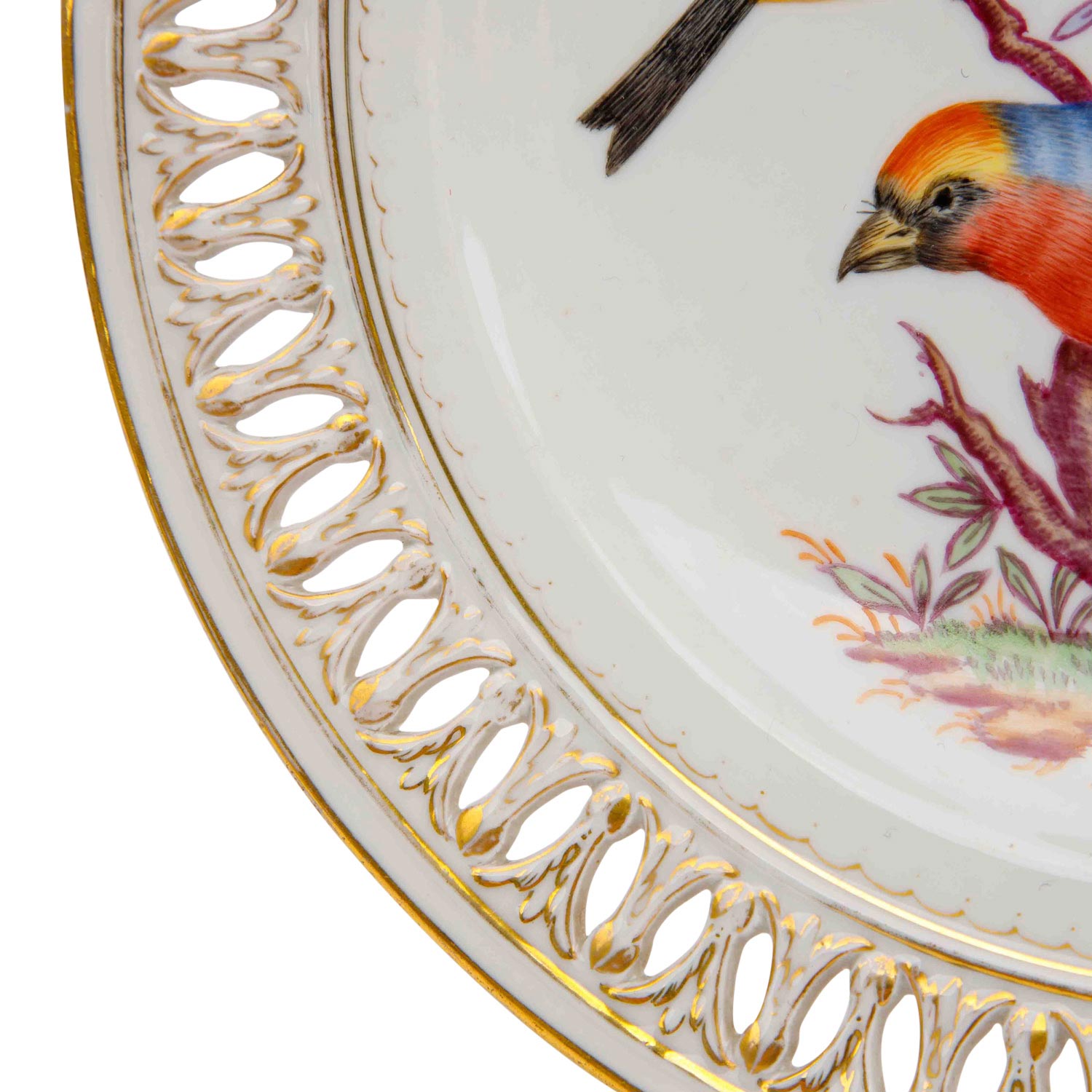 MEISSEN Teller 'Vögel', 1. Wahl, 1817-1824. - Image 2 of 4