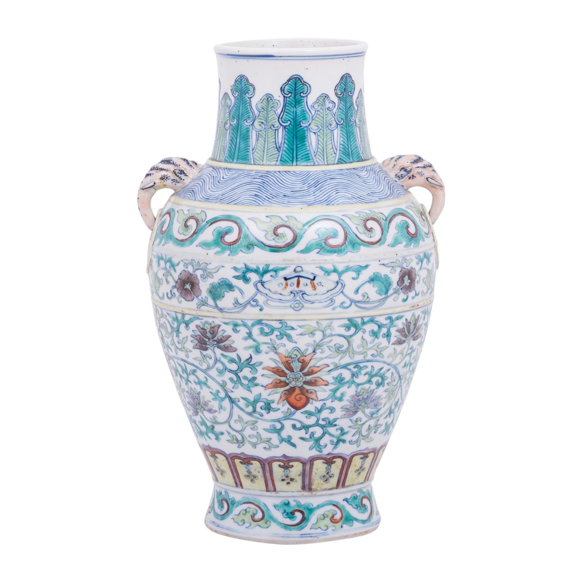 Famille rose-Vase. CHINA, 19. Jh.