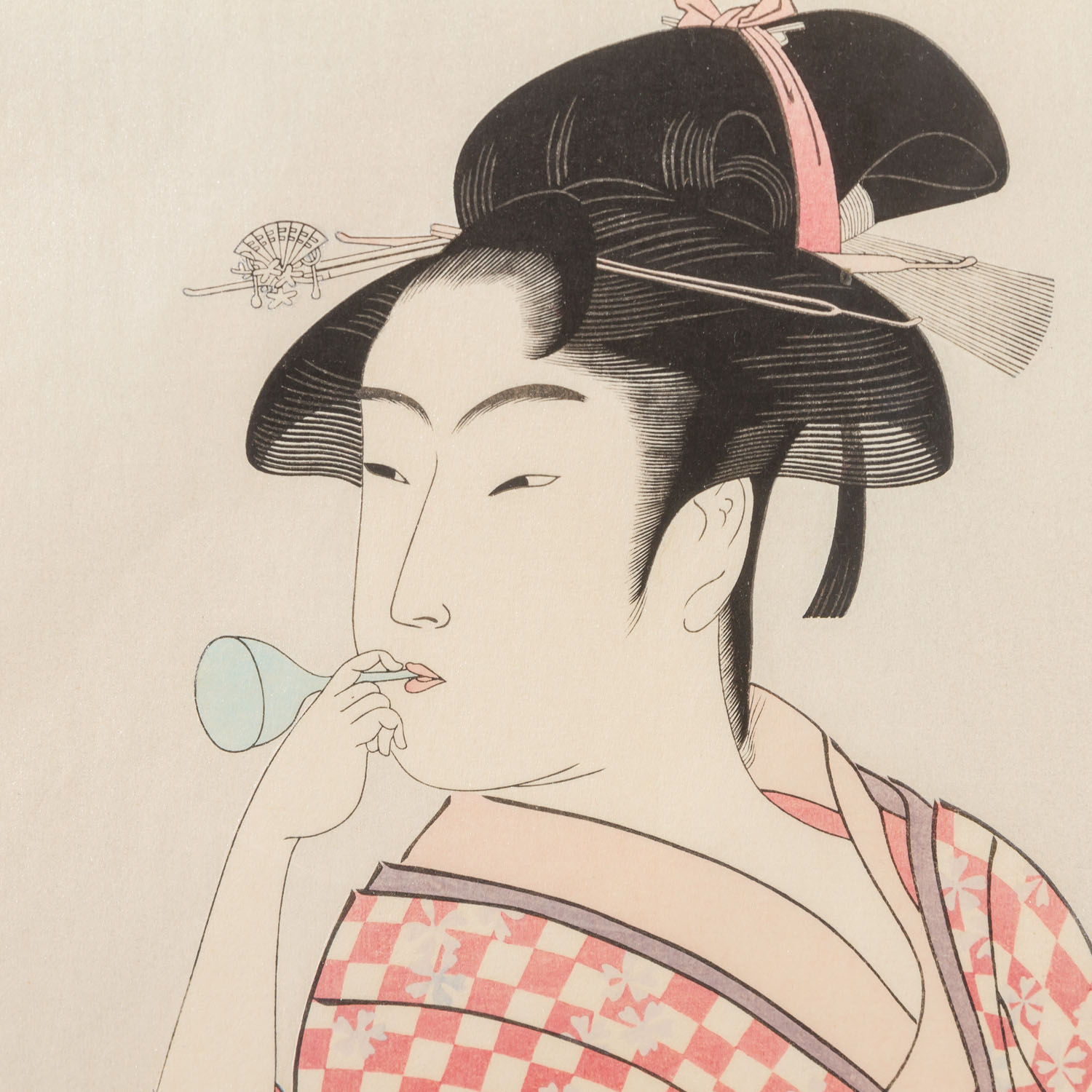 JAPAN Bildnis einer jungen Frau, 20. Jh. - Image 4 of 5