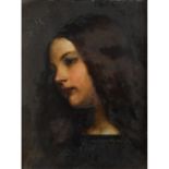 BUCHNER, GEORG (1858-1914), "Mädchenportrait",