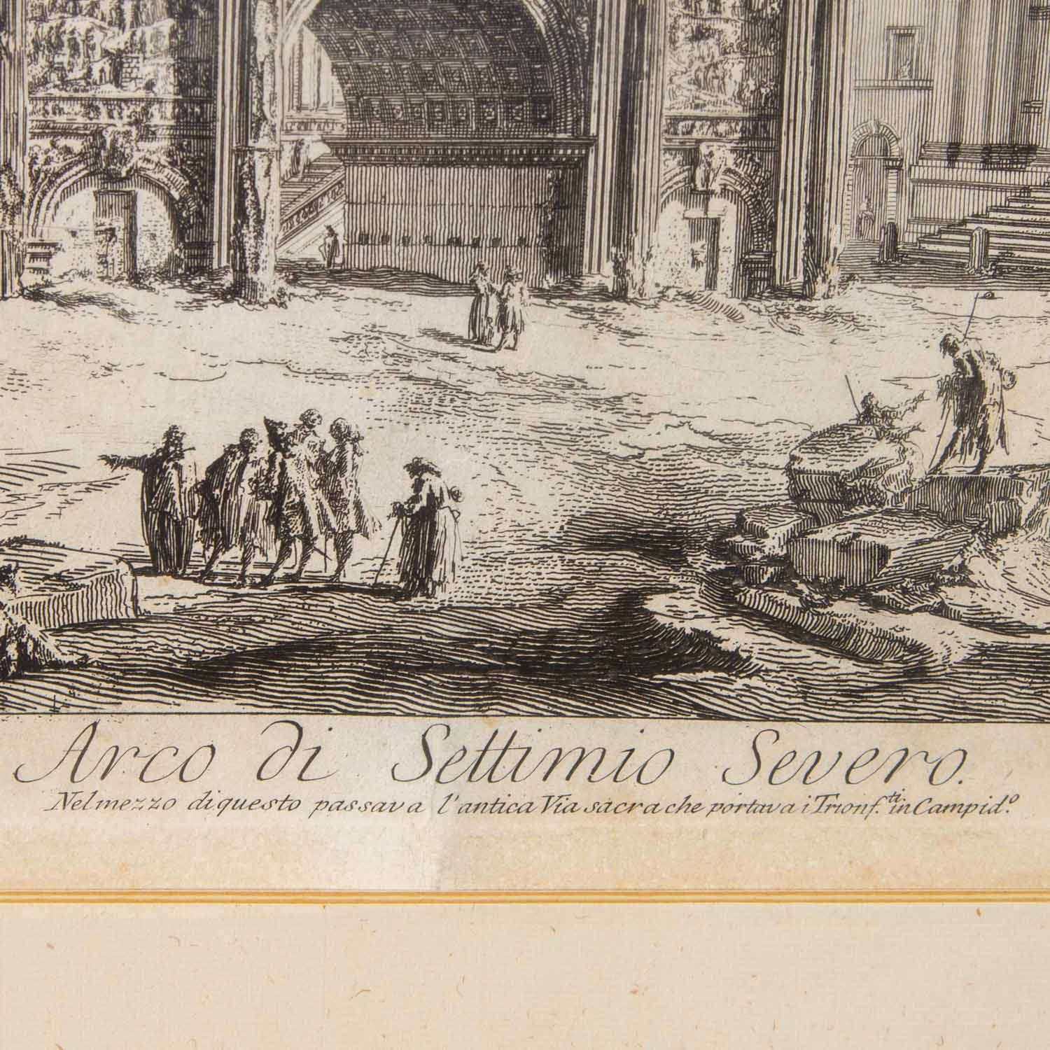 PIRANESI, GIOVANNI BATTISTA (1720-1778), "Arco di Settimio Severo", - Image 3 of 5