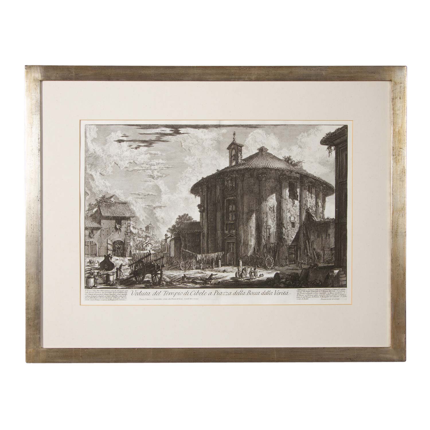 PIRANESI, GIOVANNI BATTISTA (1720-1778), "Veduta del Tempio di Cibele a Piazza della Bocca della Ver - Image 2 of 5