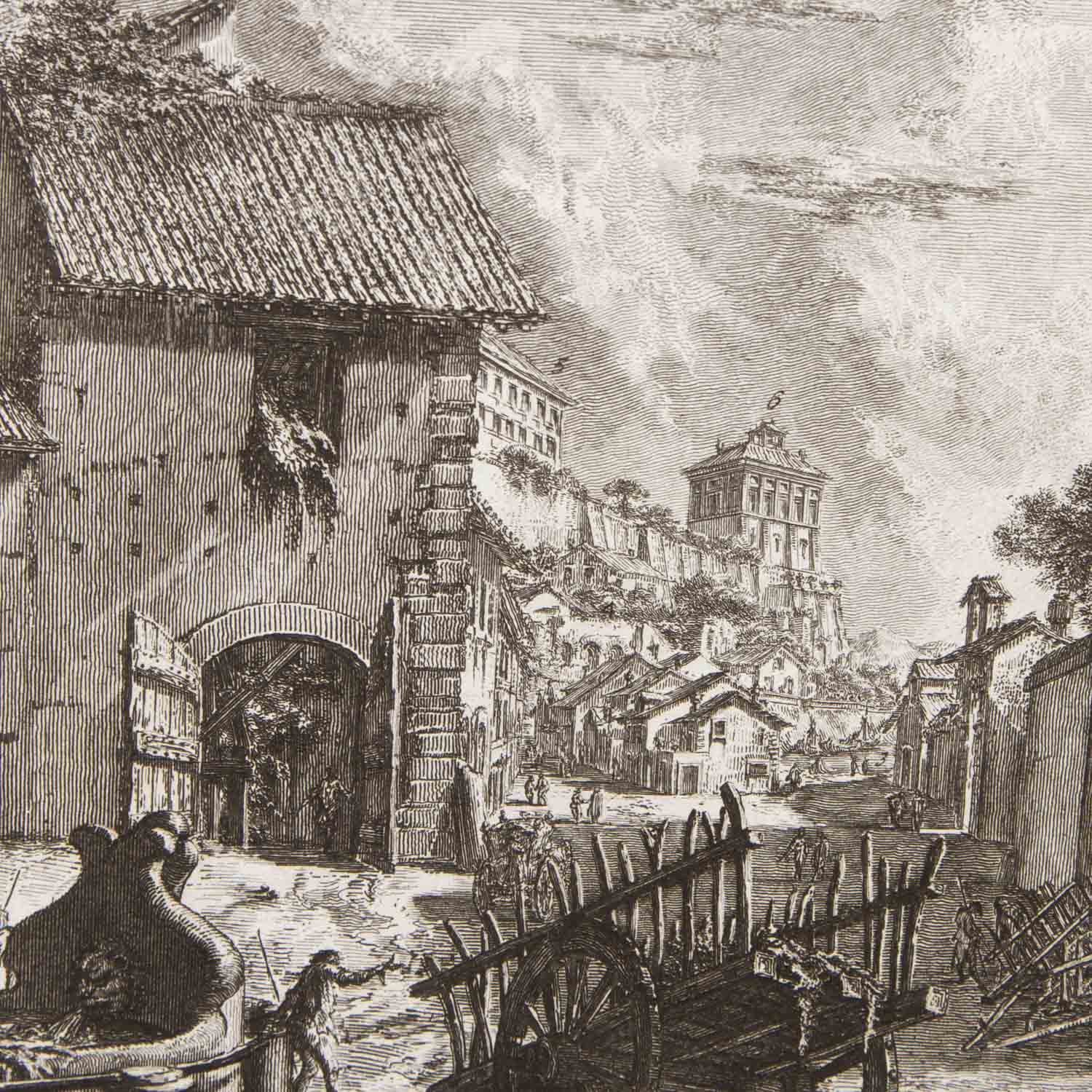 PIRANESI, GIOVANNI BATTISTA (1720-1778), "Veduta del Tempio di Cibele a Piazza della Bocca della Ver - Image 4 of 5