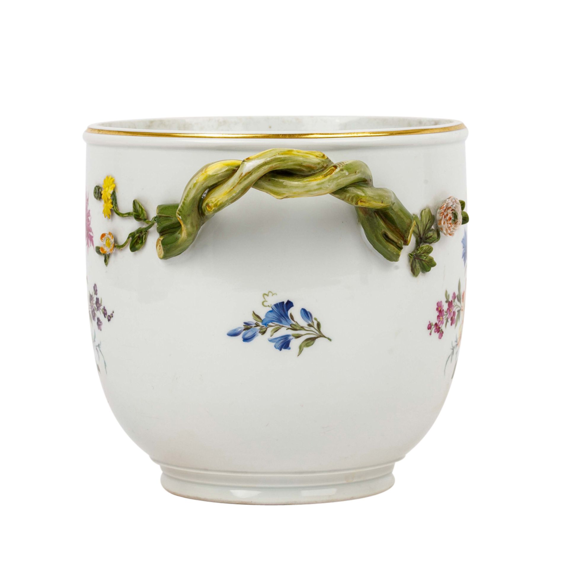 MEISSEN Cachepot, 1860-1924, - Image 2 of 11