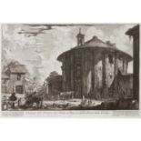 PIRANESI, GIOVANNI BATTISTA (1720-1778), "Veduta del Tempio di Cibele a Piazza della Bocca della Ver