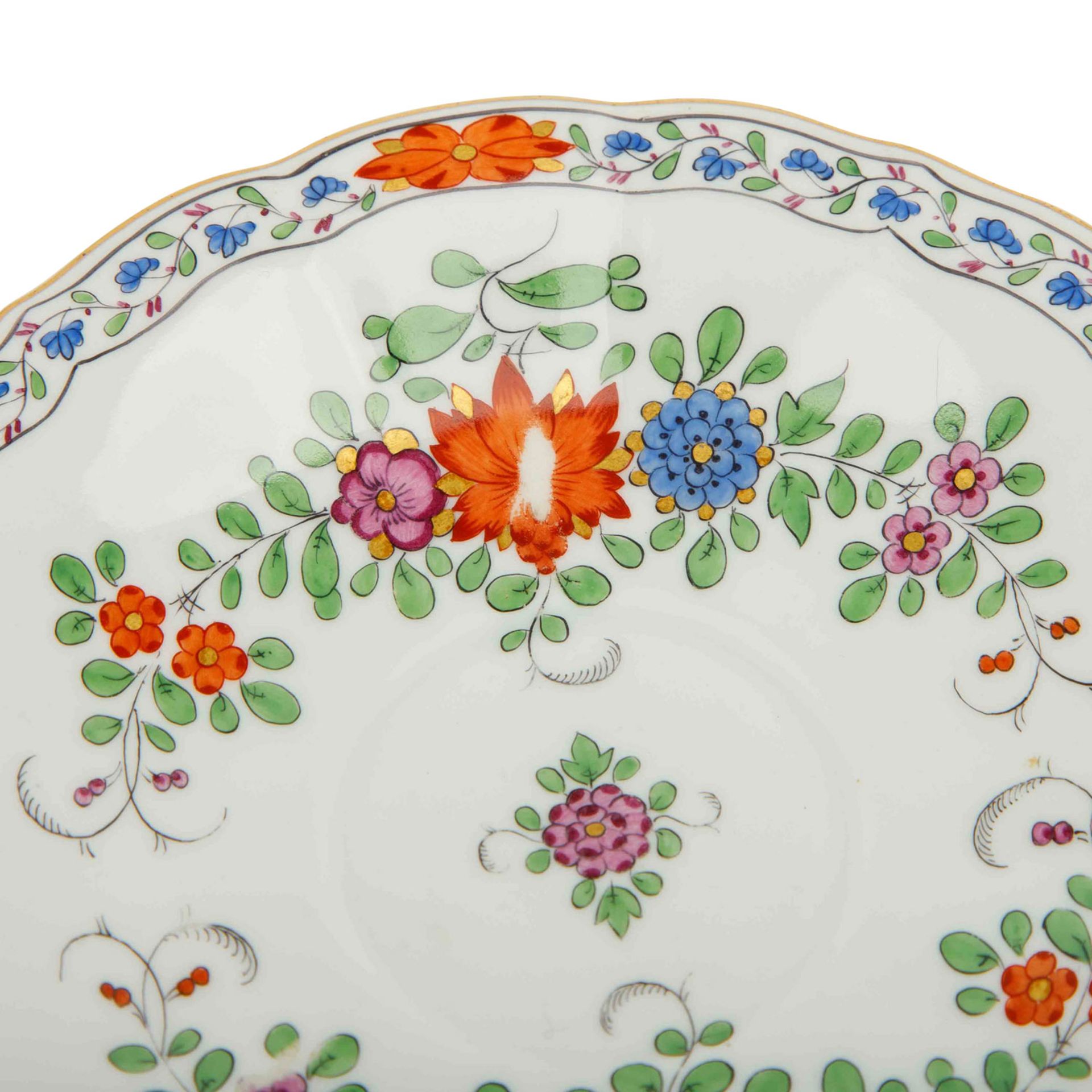 MEISSEN 13 Serviceteile 'Bunte indische Malerei', 1. Wahl, 20. Jh. - Image 5 of 9