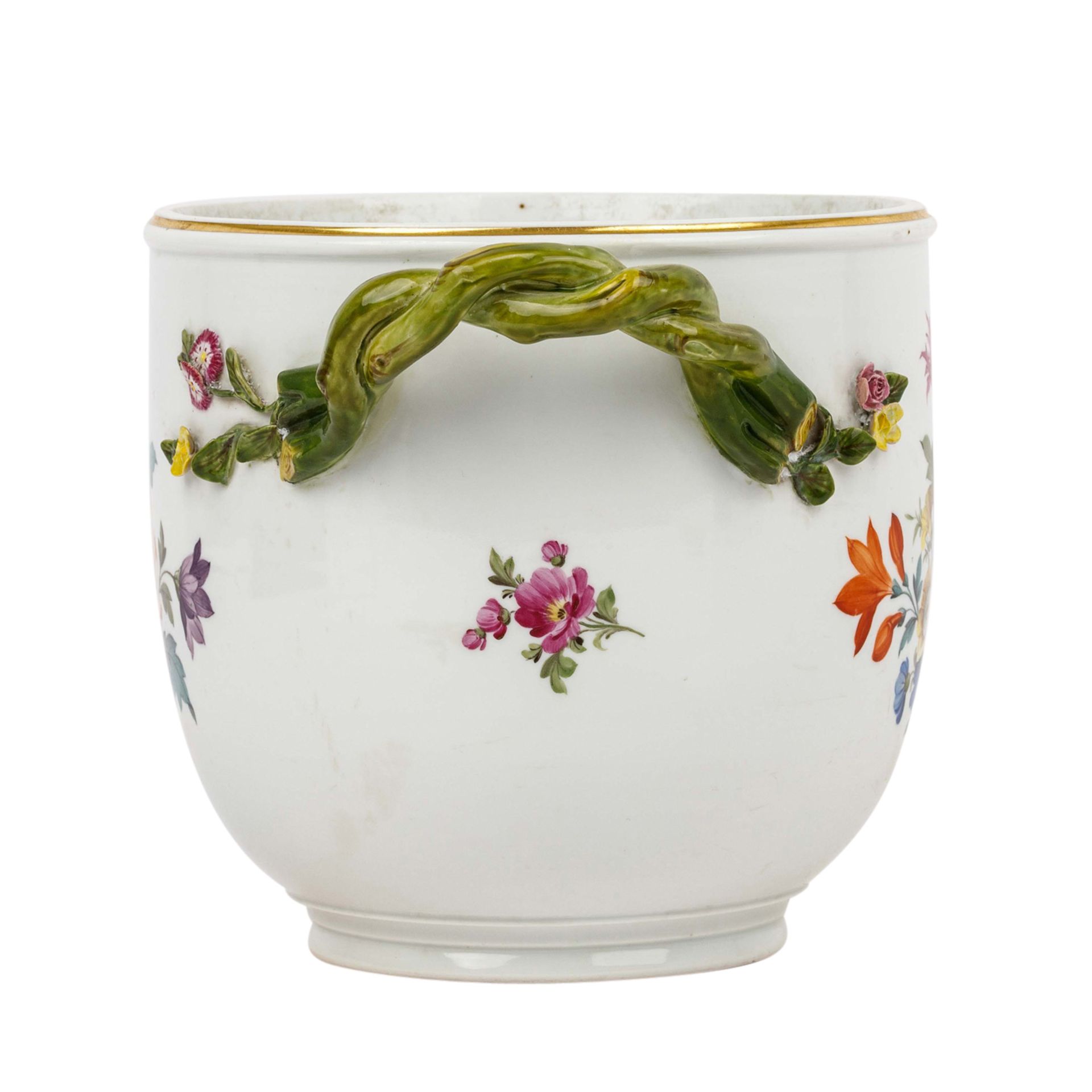 MEISSEN Cachepot, 1860-1924, - Image 4 of 11