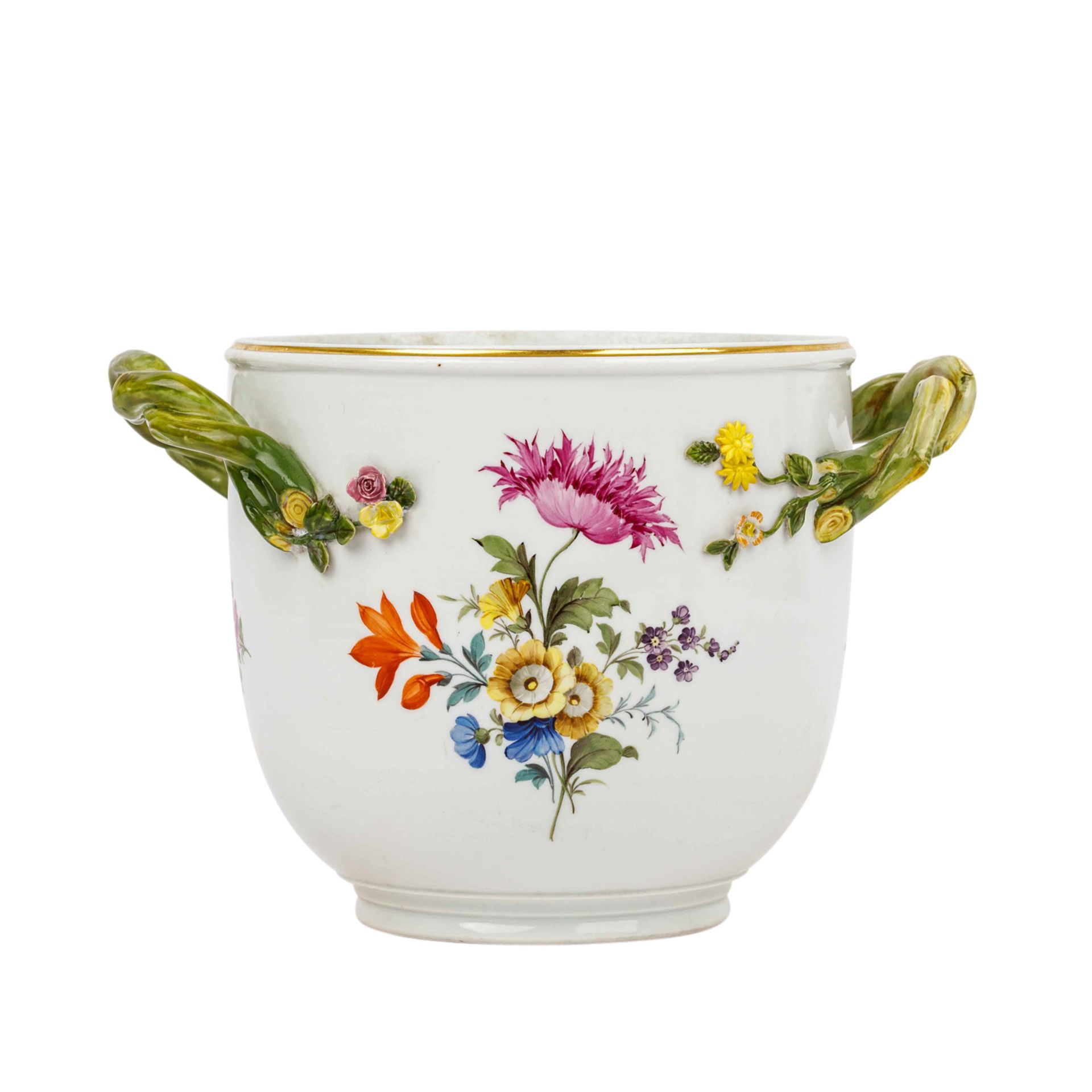 MEISSEN Cachepot, 1860-1924,