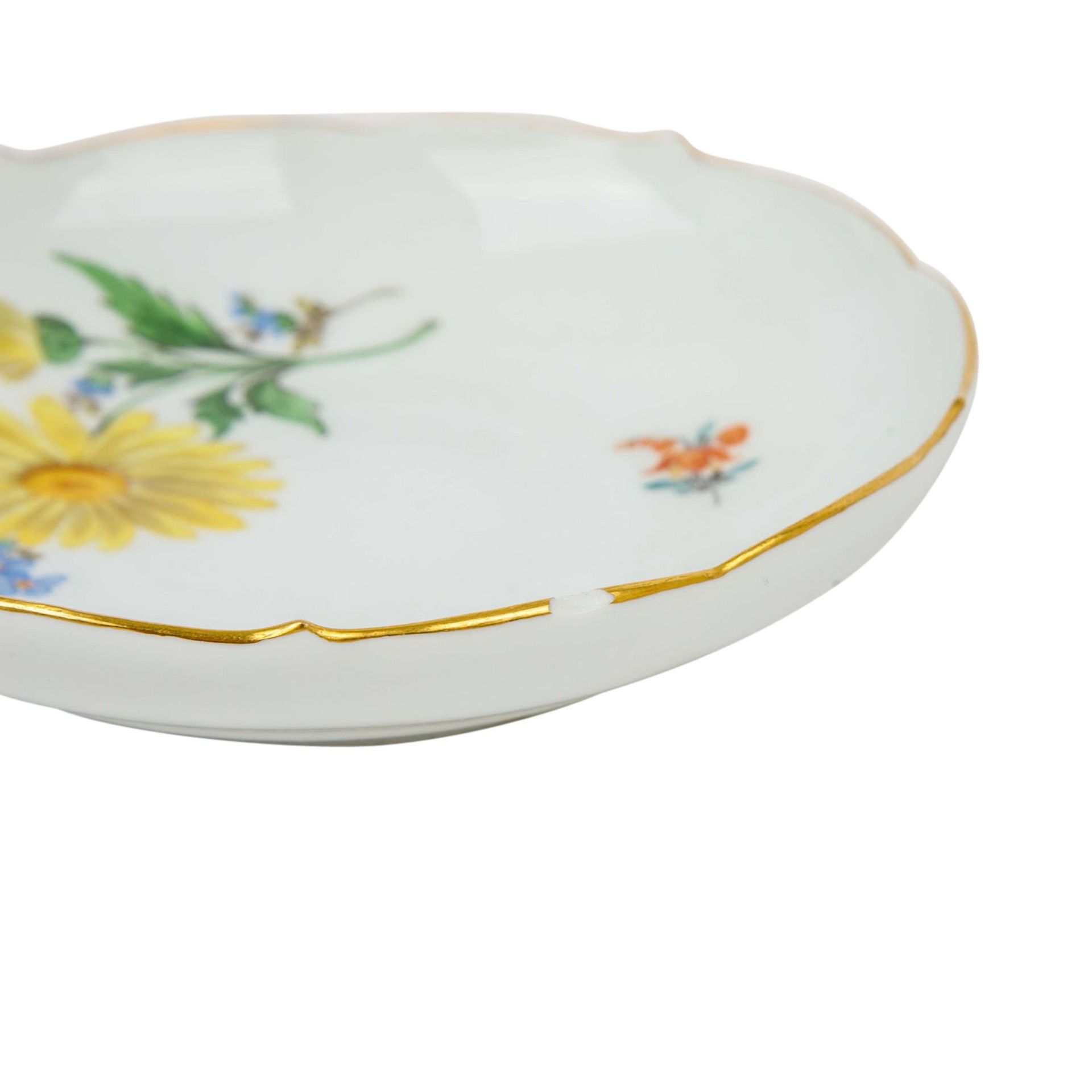 MEISSEN 22 Kaffeeserviceteile 'Blumenmalerei', 1. Wahl, ab 1924 - Image 7 of 8