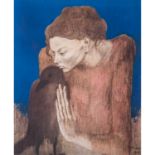 NACH PABLO PICASSO (1881-1973) "Die Frau mit dem Raben"