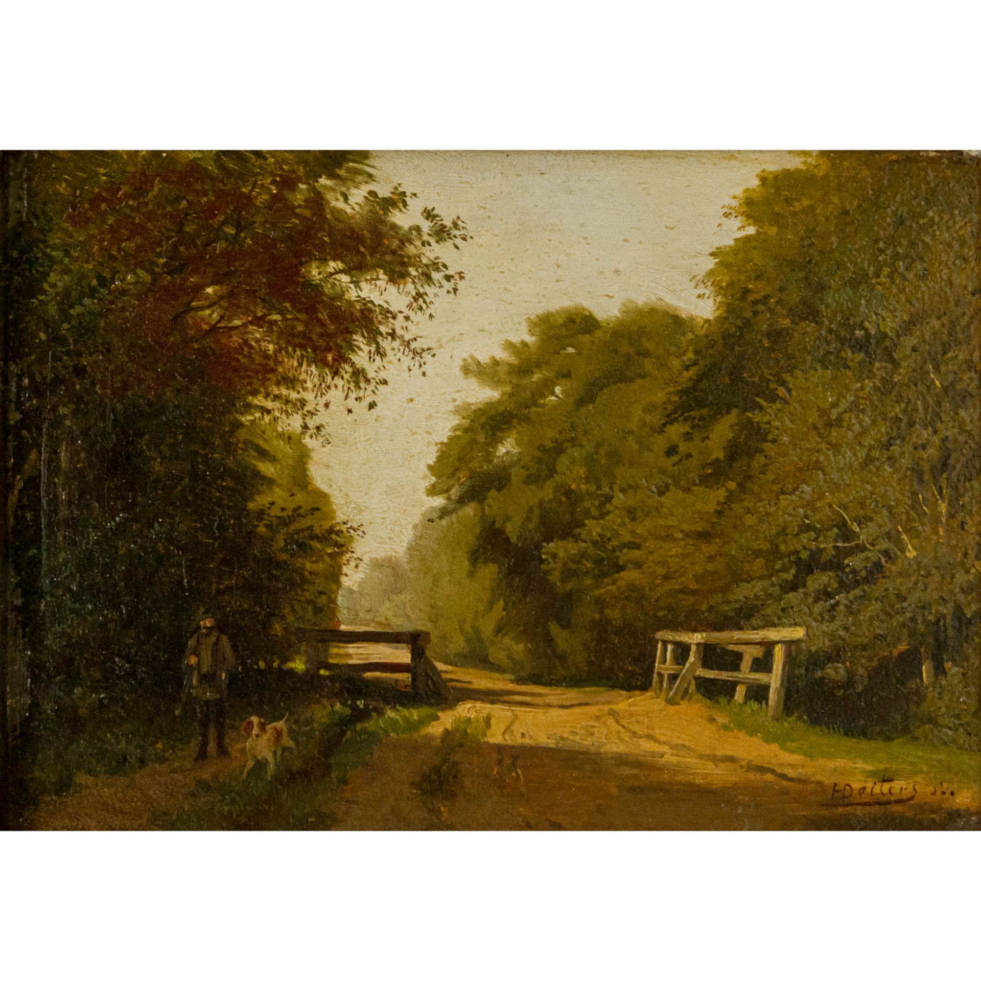 DEITERS, HEINRICH (1840-1916), "Waldweg", - Image 2 of 5