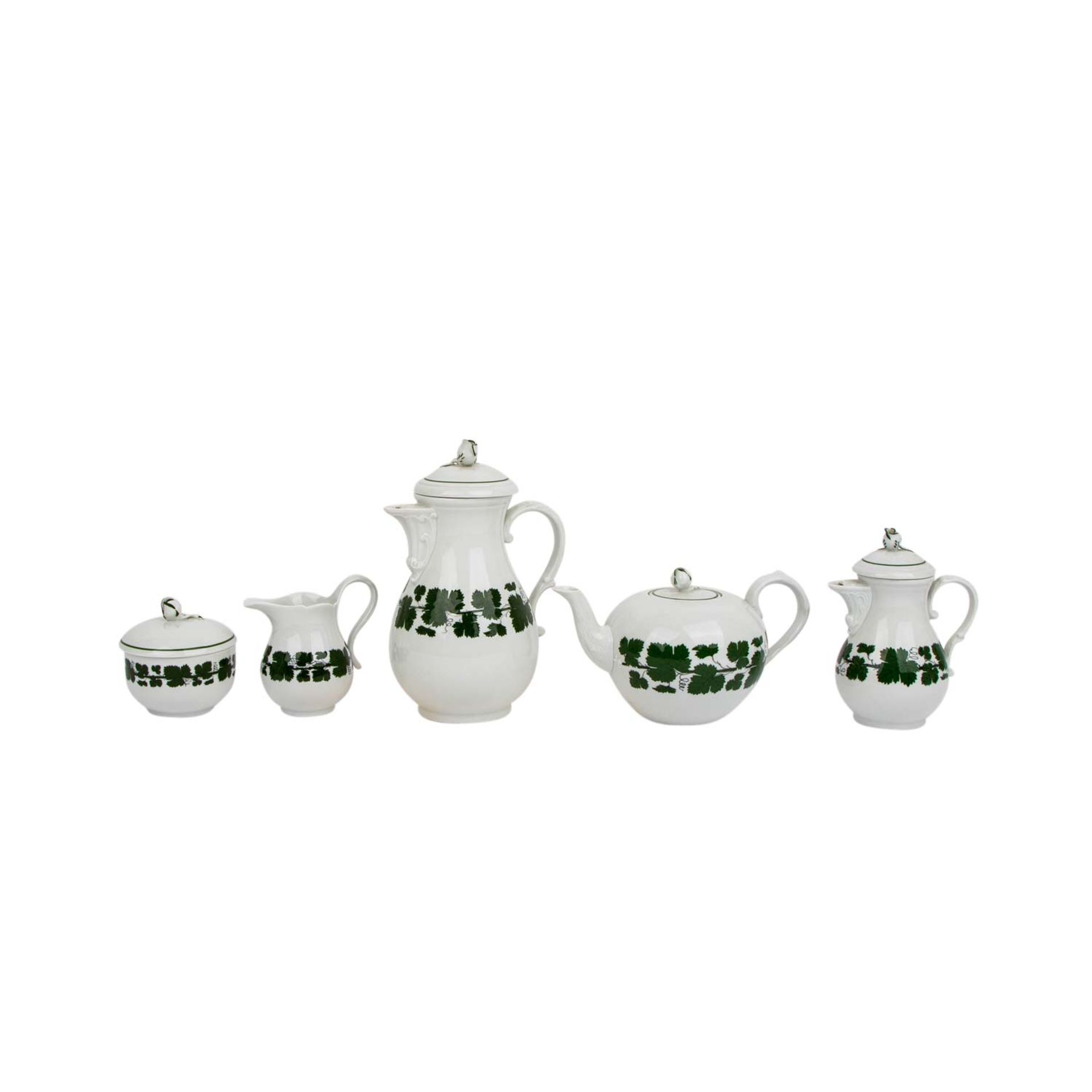 MEISSEN 62-tlg. Kaffeeservice 'Weinlaub', 1. und 2. Wahl, 20. Jh. - Image 8 of 9