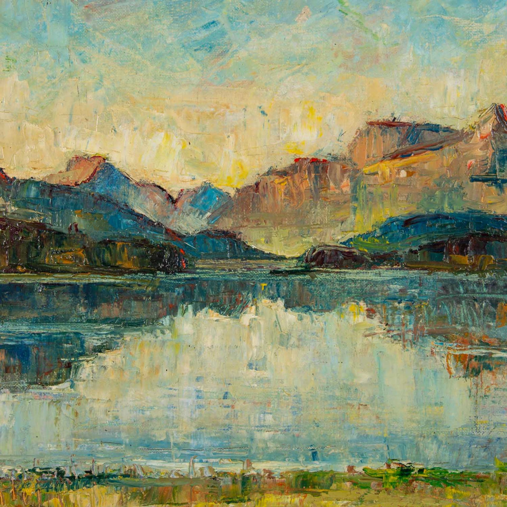 TACH, ETIENNE (1893-1964), "See in den Alpen", - Image 3 of 5