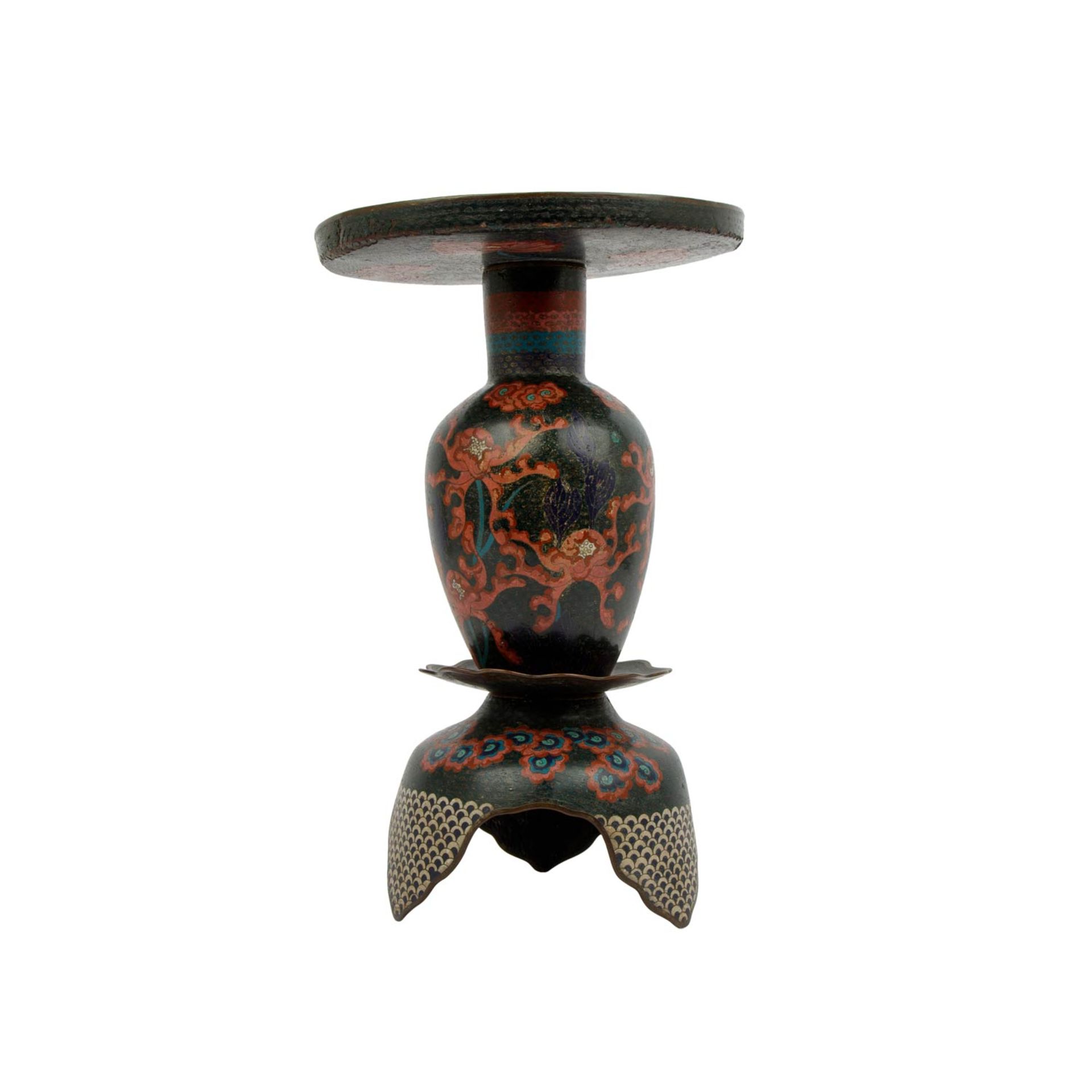 Ungewöhnliche Cloisonné-Vase. CHINA, Qing-Dynastie - Image 2 of 15