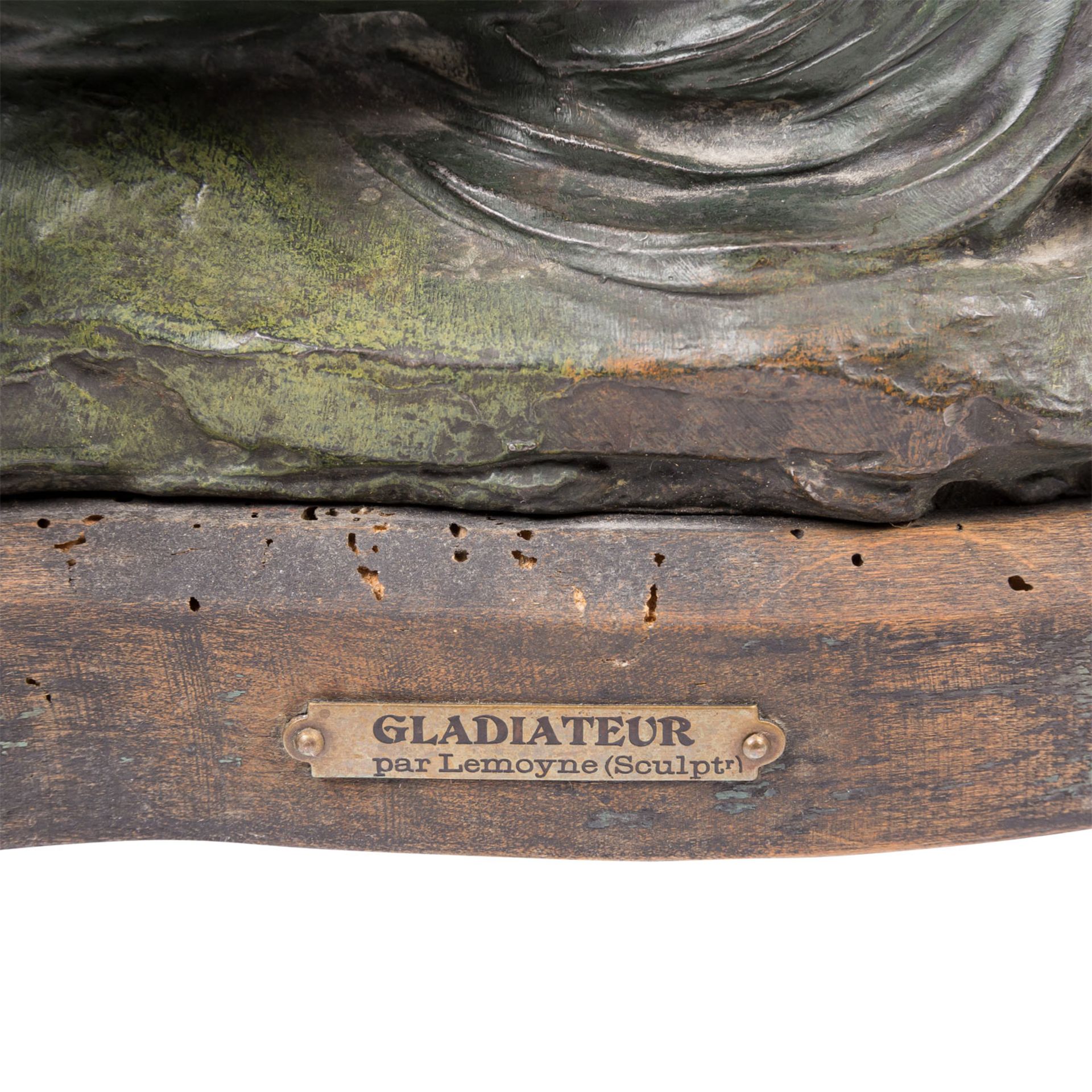 LEMOINE, CHARLES (1839-?) "Gladiateur" - Image 7 of 10