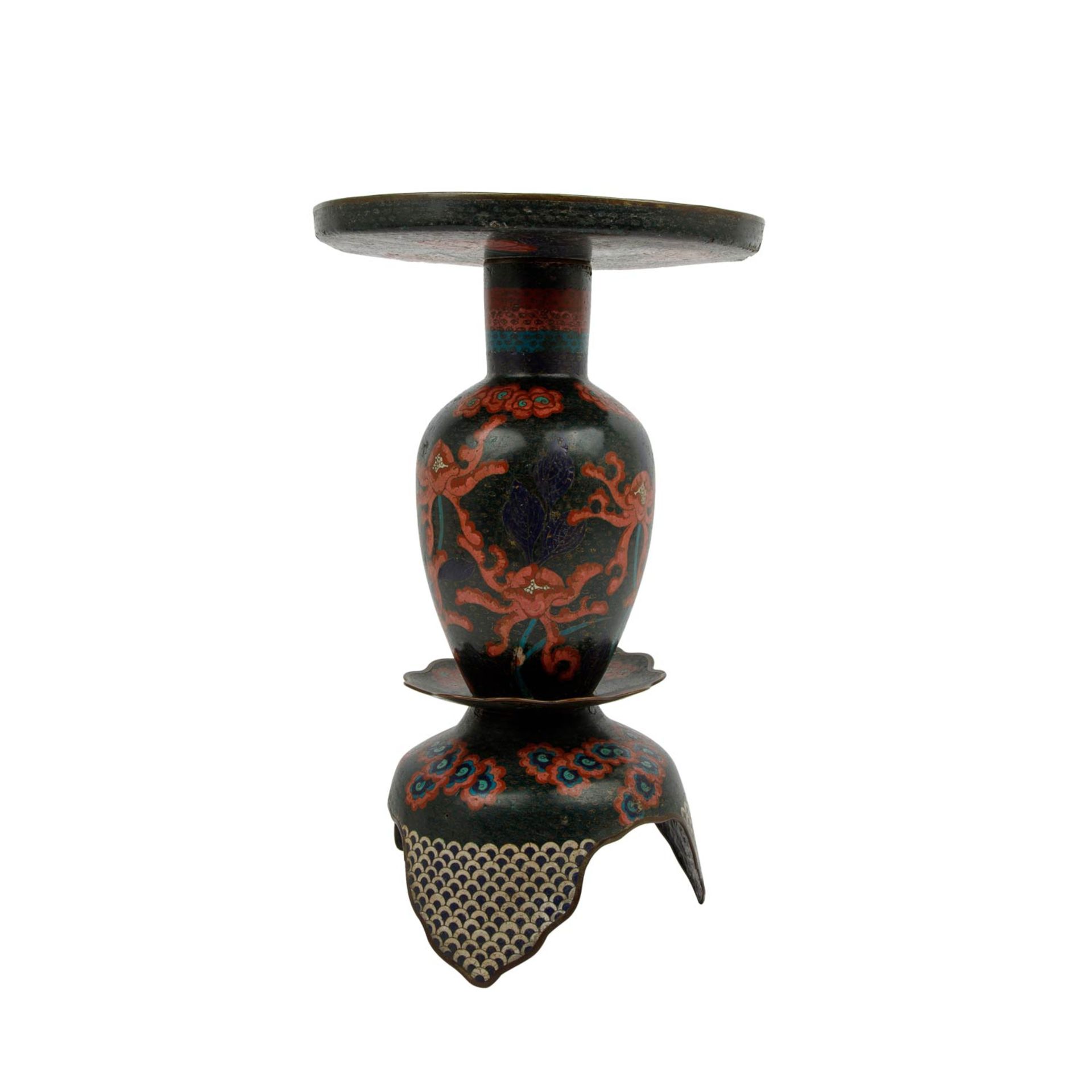 Ungewöhnliche Cloisonné-Vase. CHINA, Qing-Dynastie - Image 4 of 15