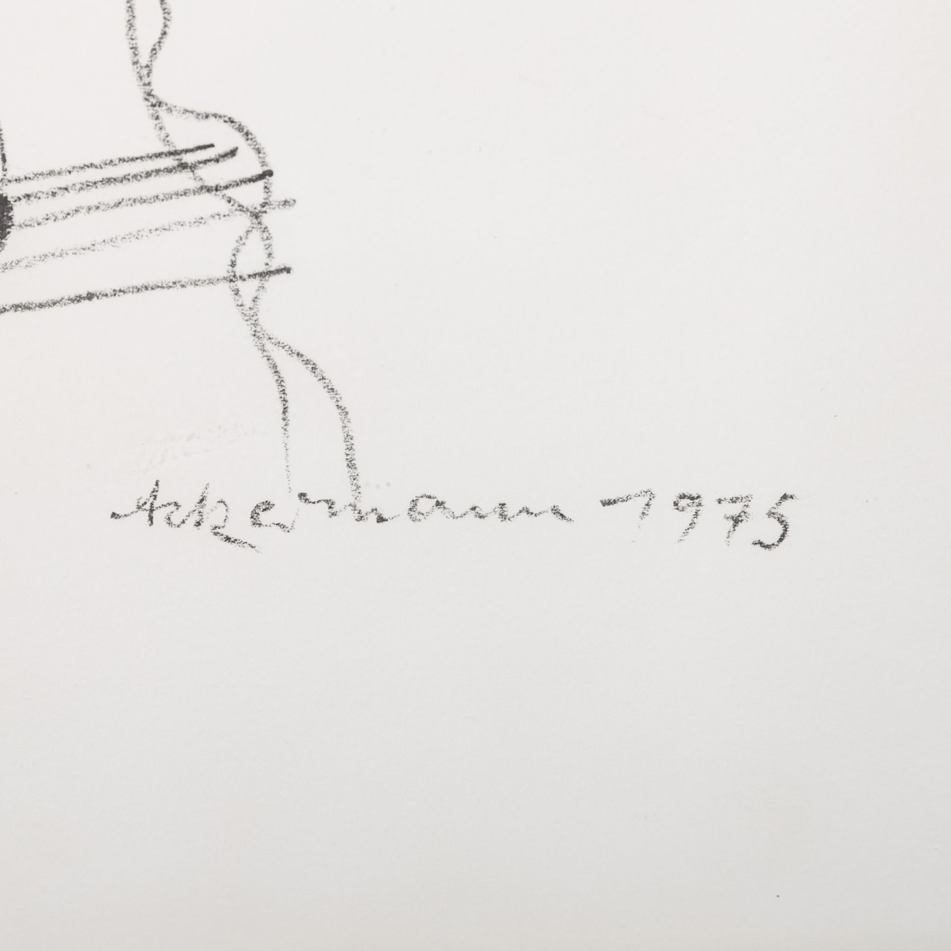 ACKERMANN, MAX (1887-1975), 2 Grafiken: "Komposition in Blau" (1) & "Figürliche Komposition" (2), - Image 3 of 9
