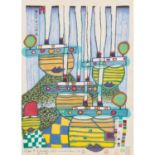 HUNDERTWASSER, FRIEDENSREICH (1928-2000) „Pazifikdampfer“,