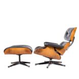 RAY & CHARLES EAMES "Lounge Chair mit Ottoman"