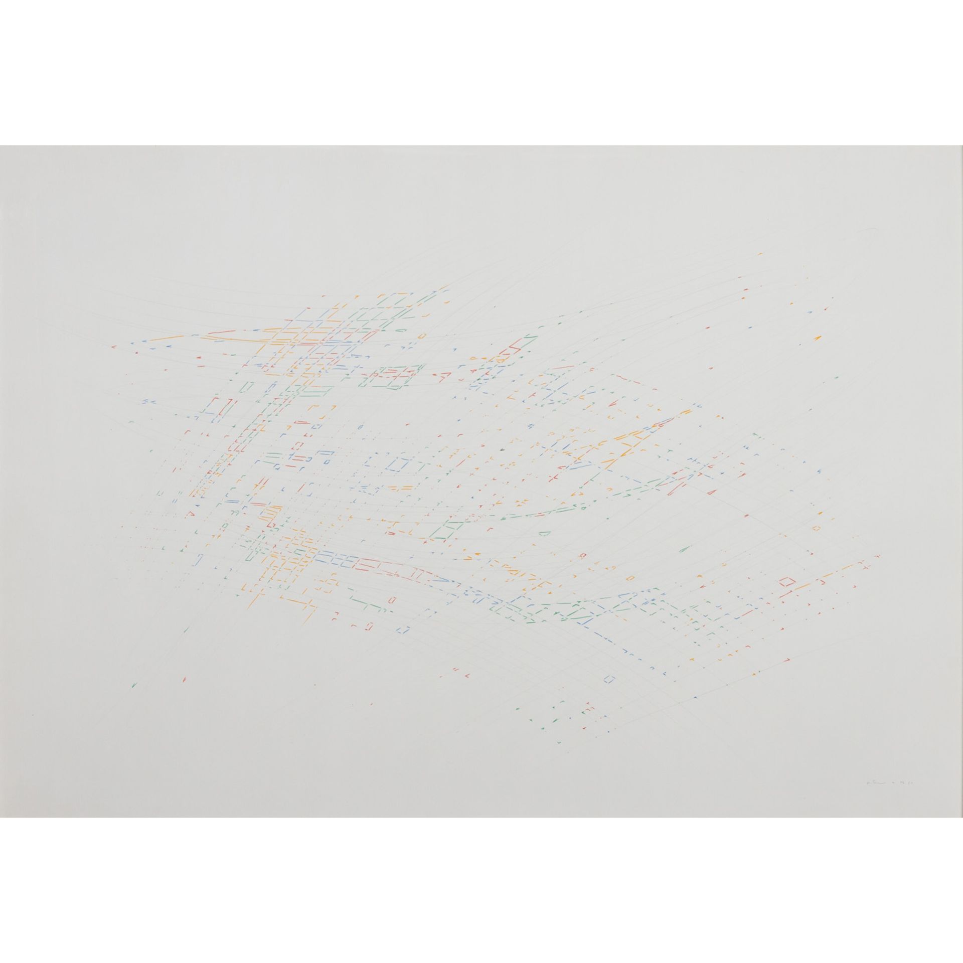 KRENN, OTTMAR (geb. 1952), kontruktivistische Komposition, 1976,
