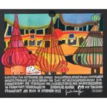 HUNDERTWASSER, FRIEDENSREICH (1928-2000) “Baustein für die Träume der Kinder“,