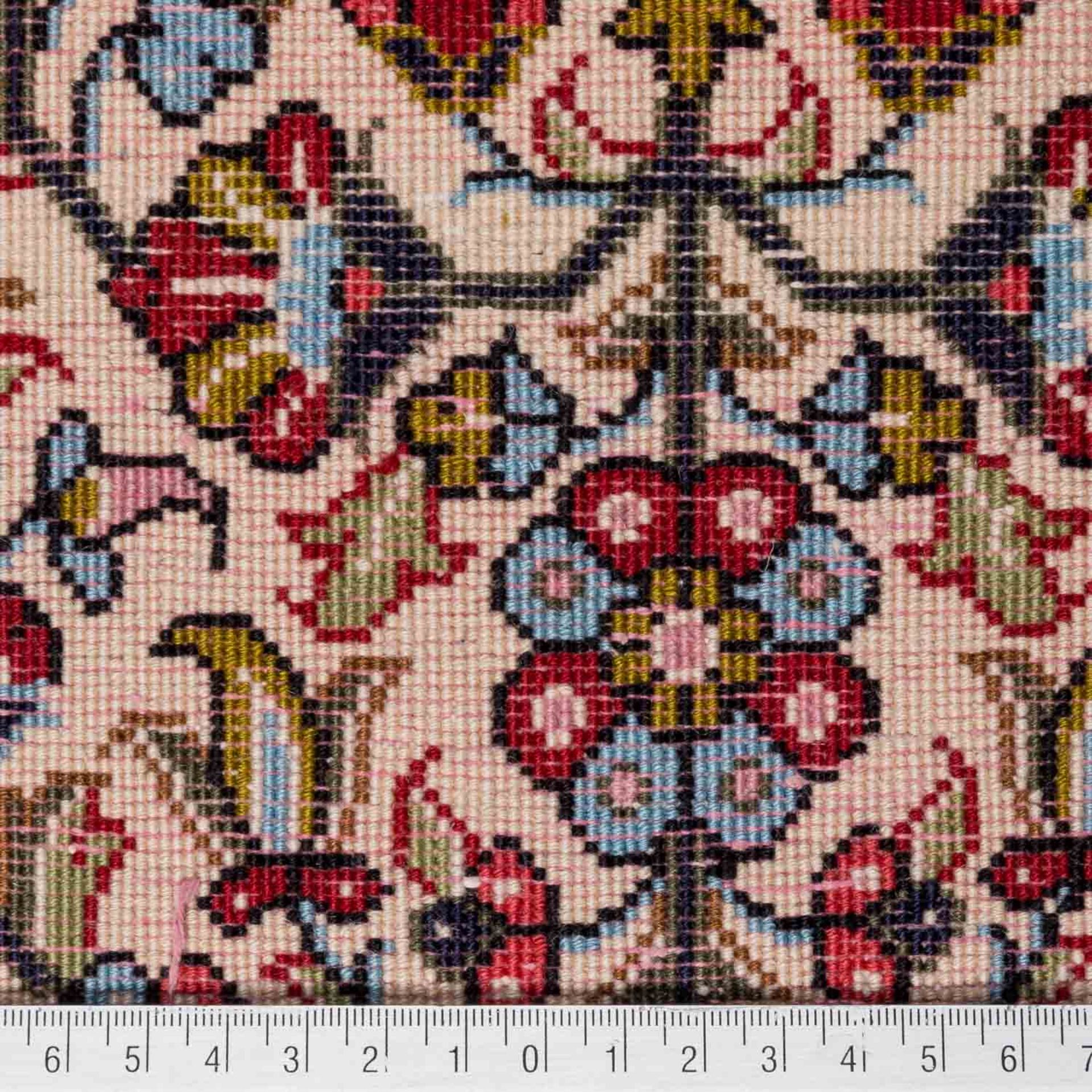 Orientteppich aus Korkwolle. GHOM/PERSIEN, 20. Jh., ca. 210x142 cm. - Bild 5 aus 5