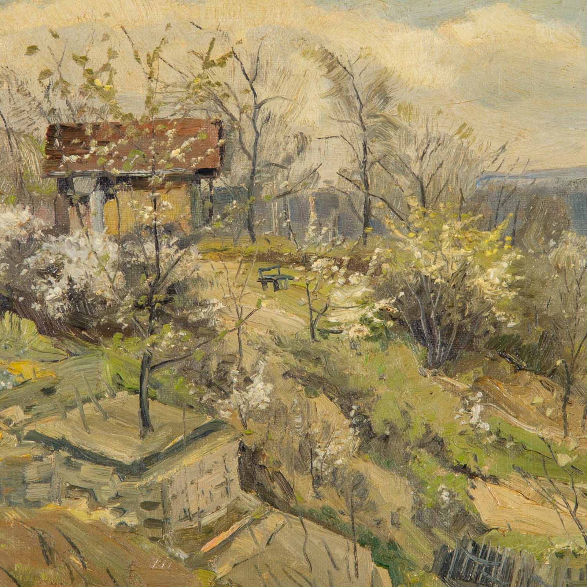 UMGELTER, HERMANN (1891-1962), "Frühling in Botnang", - Bild 4 aus 6