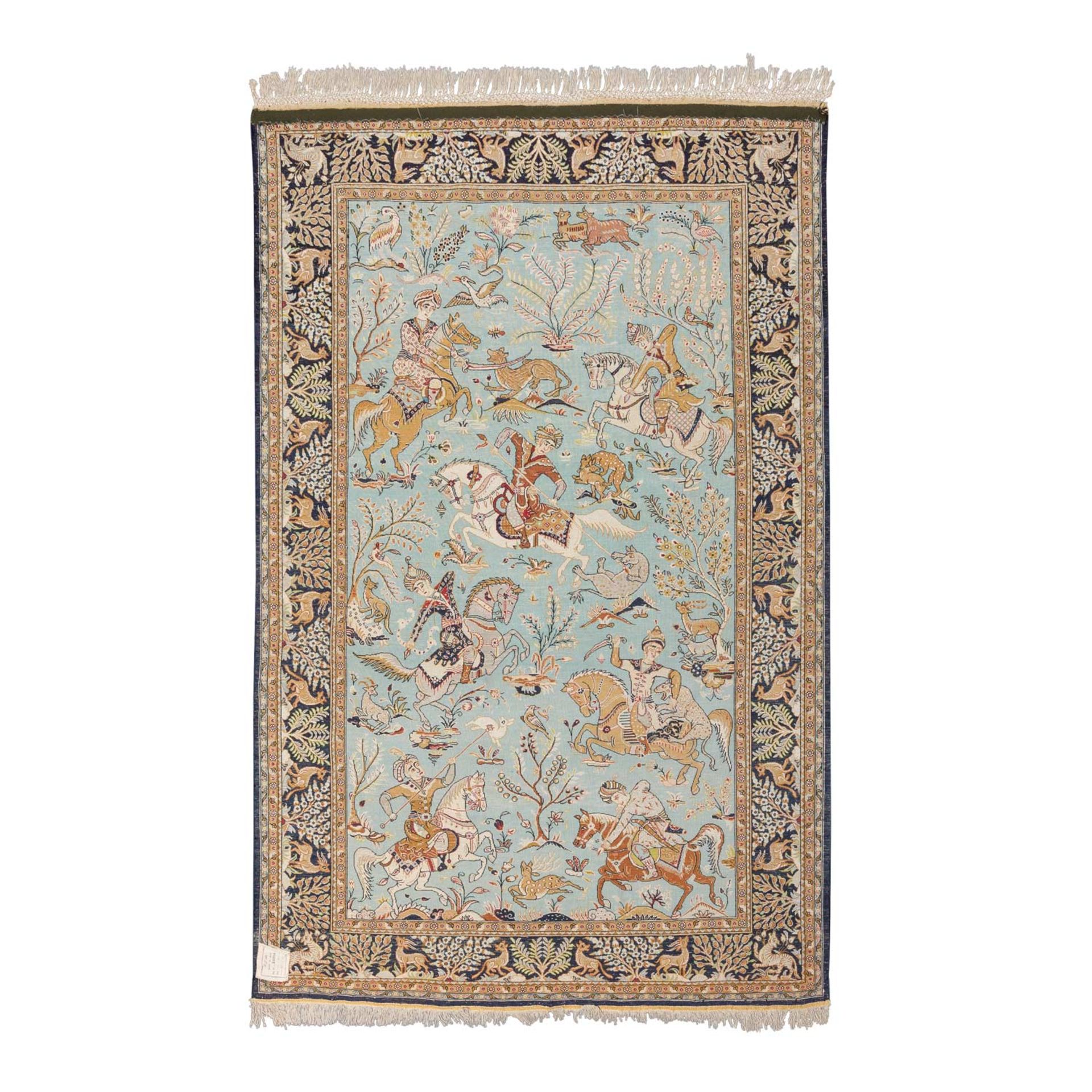 Orientteppich aus Seide. GHOM/Persien, 1960er Jahre, ca. 160x103 cm. - Bild 2 aus 5