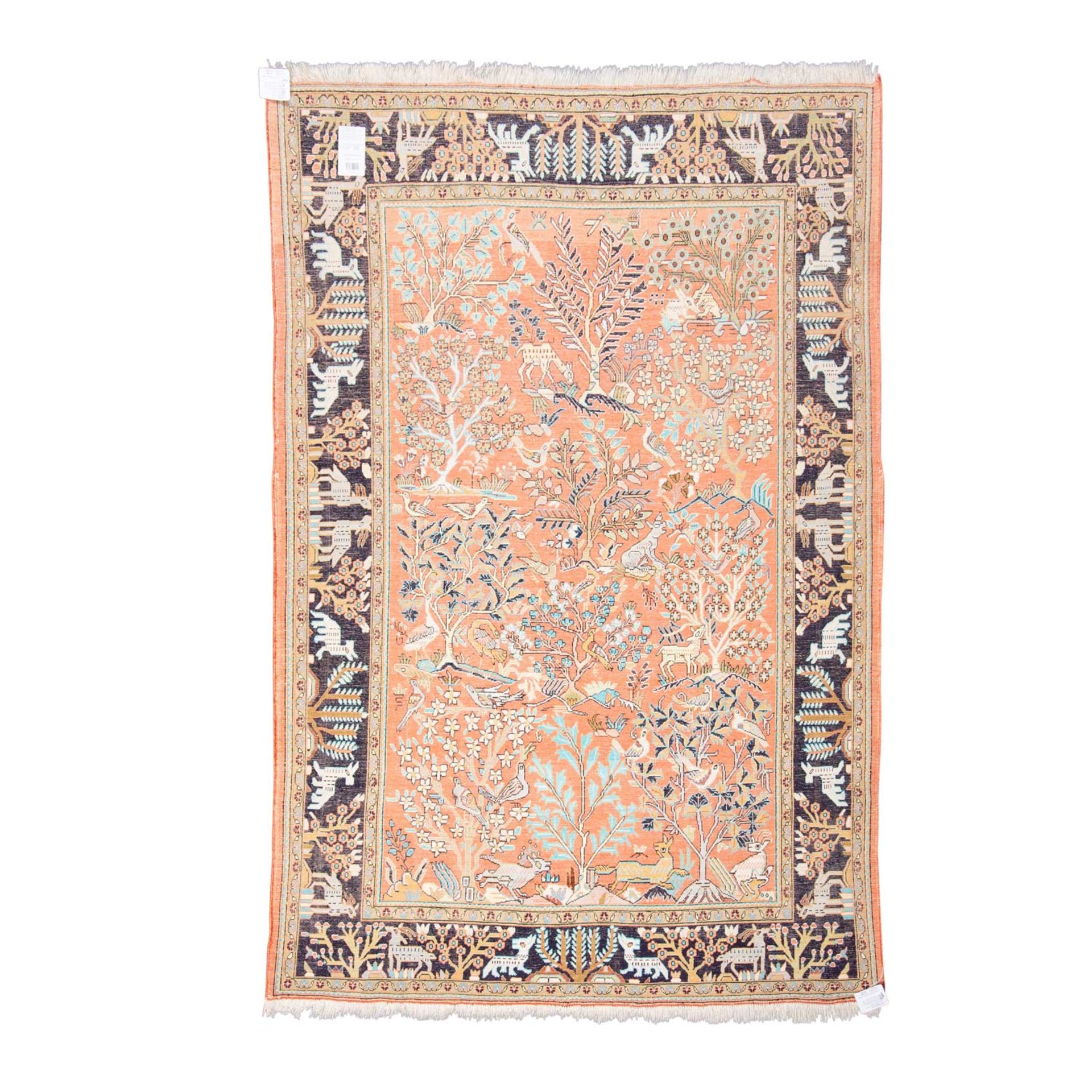 Orientteppich aus KASCHMIR-Seide, 20. Jh., 160x104 cm. - Bild 2 aus 4