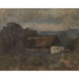 HOELZEL, ADOLF (1853-1934), "Haus in Rietlandschaft bei Dachau",