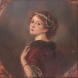 RECKNAGEL, THEODOR (1865-1945), "Portrait einer jungen Dame mit Perlschmuck",