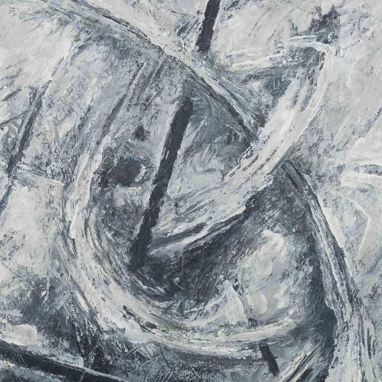 CENA, GABRIELE (1907-1993), "Abstrakte Komposition in Grautönen", - Image 4 of 5
