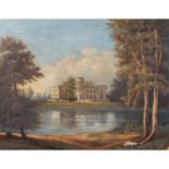 MONOGRAMMIST J. W. (Maler/in 19. Jh.), "Schloss am See",