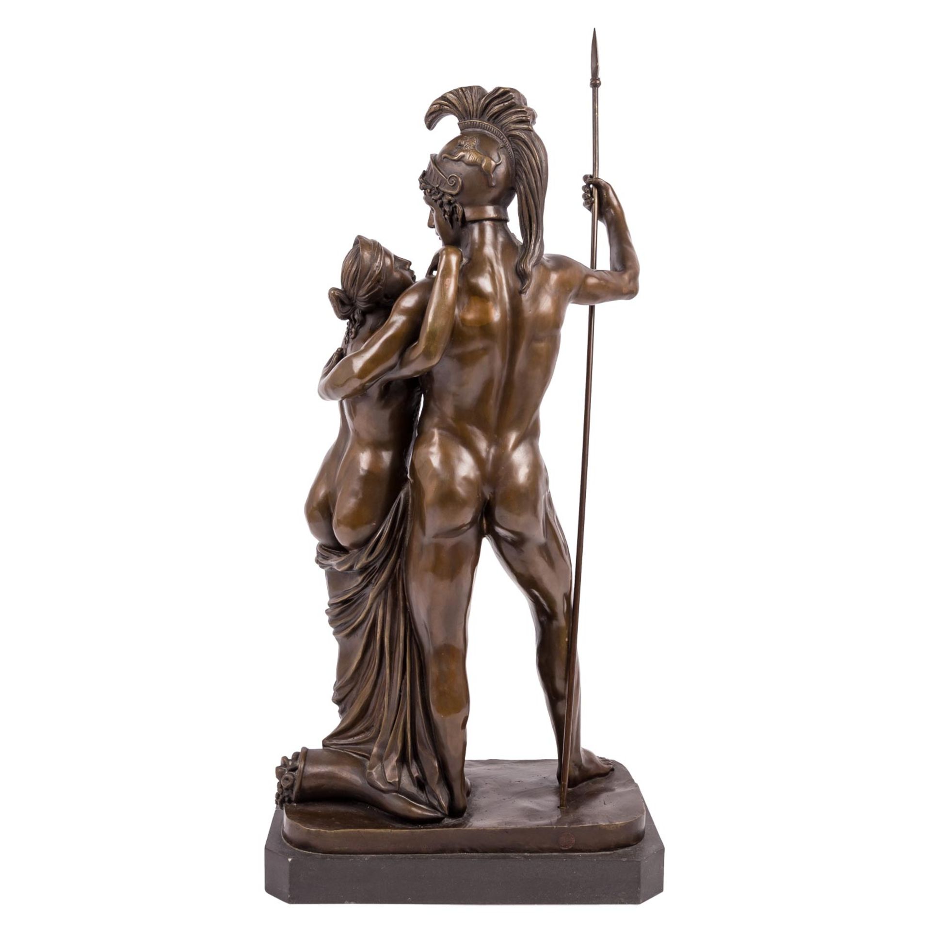 GROßE BRONZEGRUPPE "Aphrodite und Ares" - Bild 4 aus 9