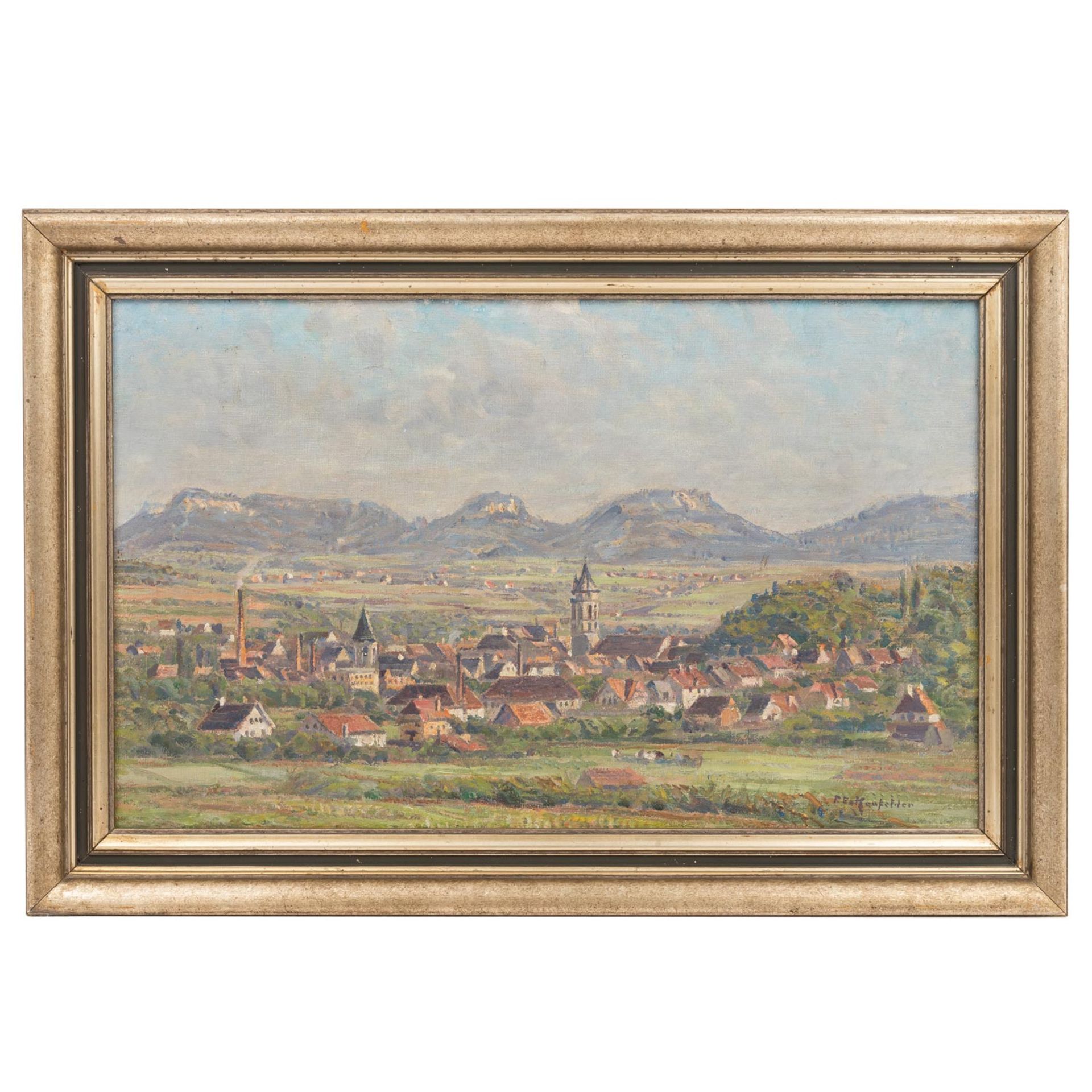 ECKENFELDER, FRIEDRICH (1861-1938), "Blick auf Balingen",  - Bild 2 aus 4