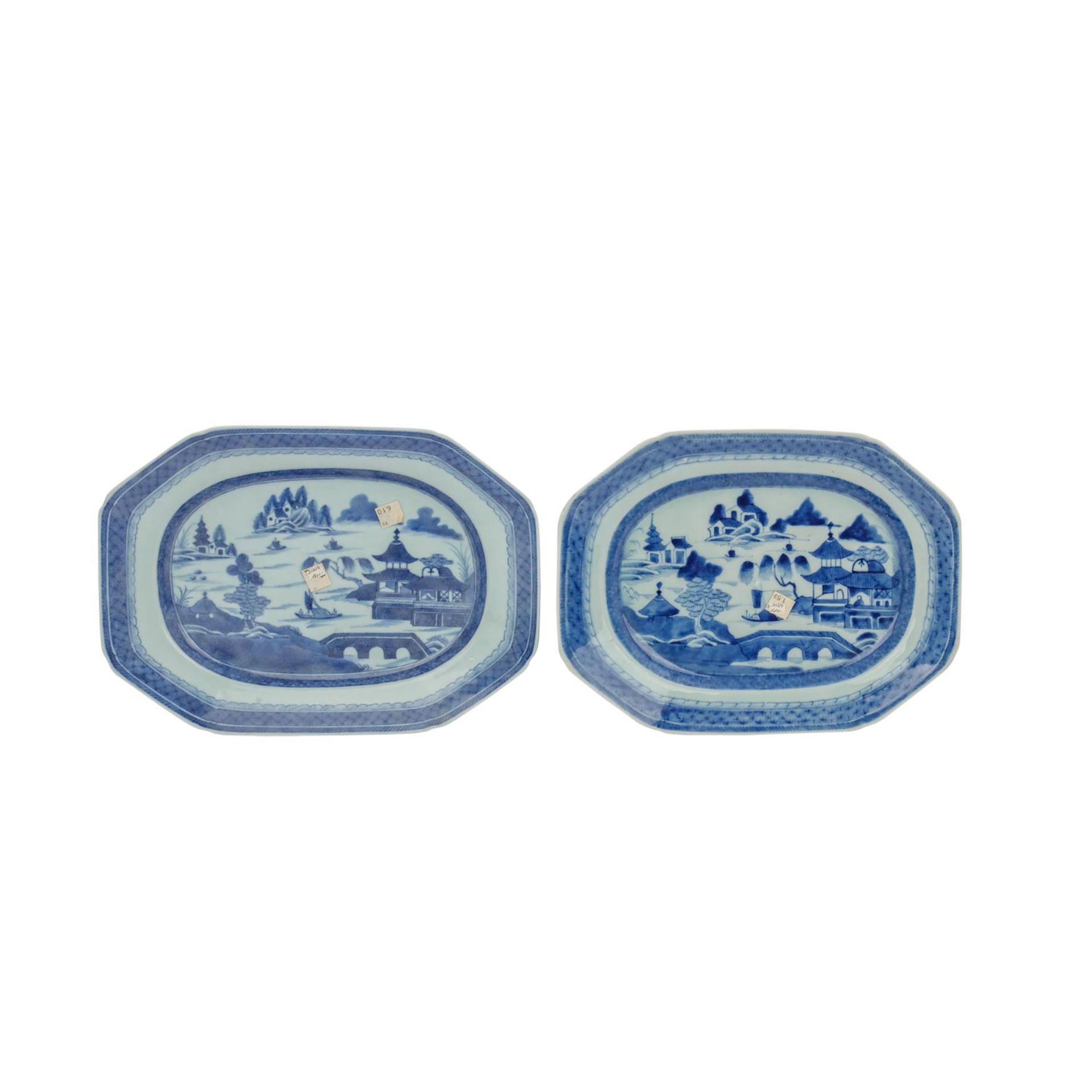 Set: 6 ovale Platten. CHINA, "Diana Cargo", um 1800-1817, - Image 3 of 7