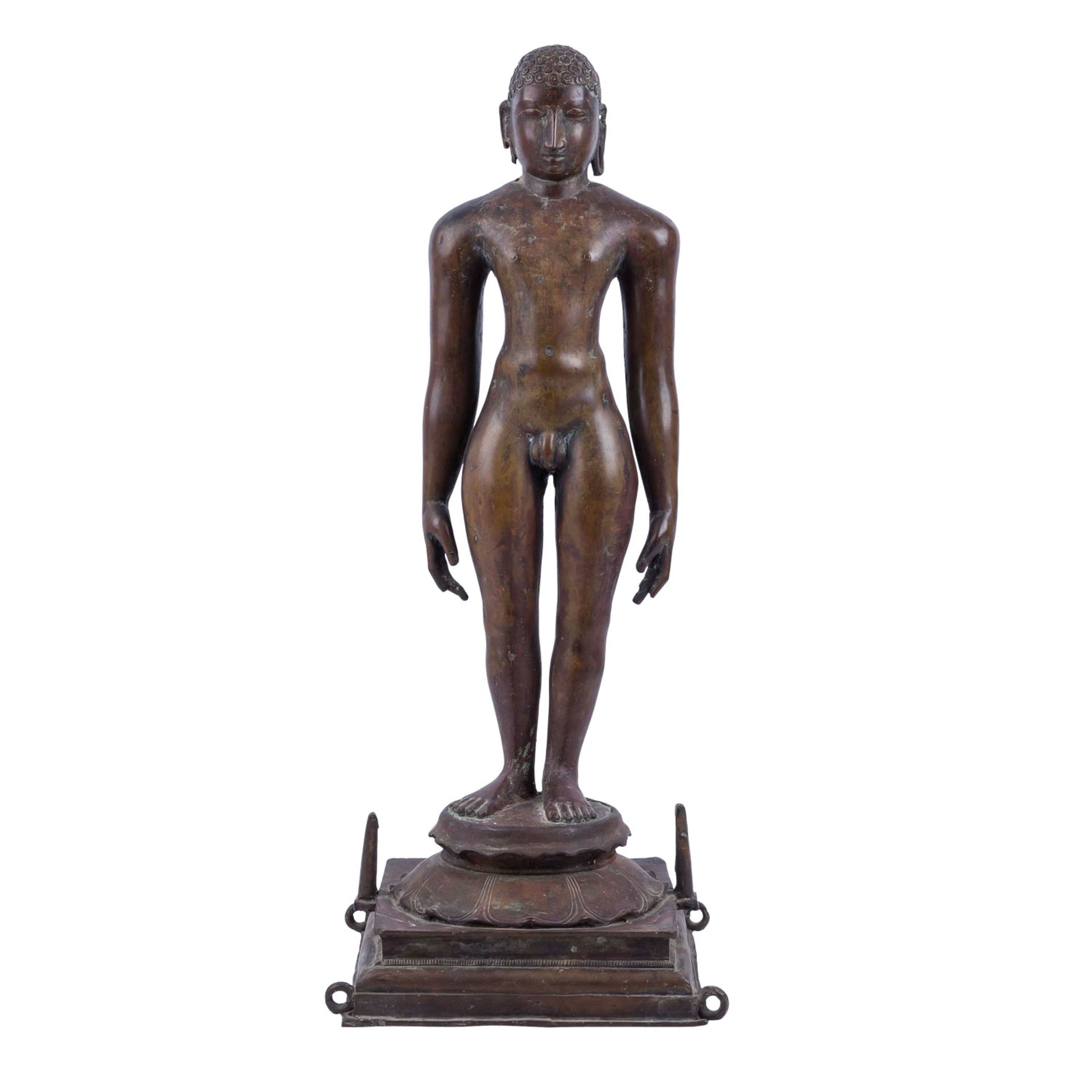 Bronze des Jain Tirthankara. INDIEN, um 1900. - Image 2 of 5
