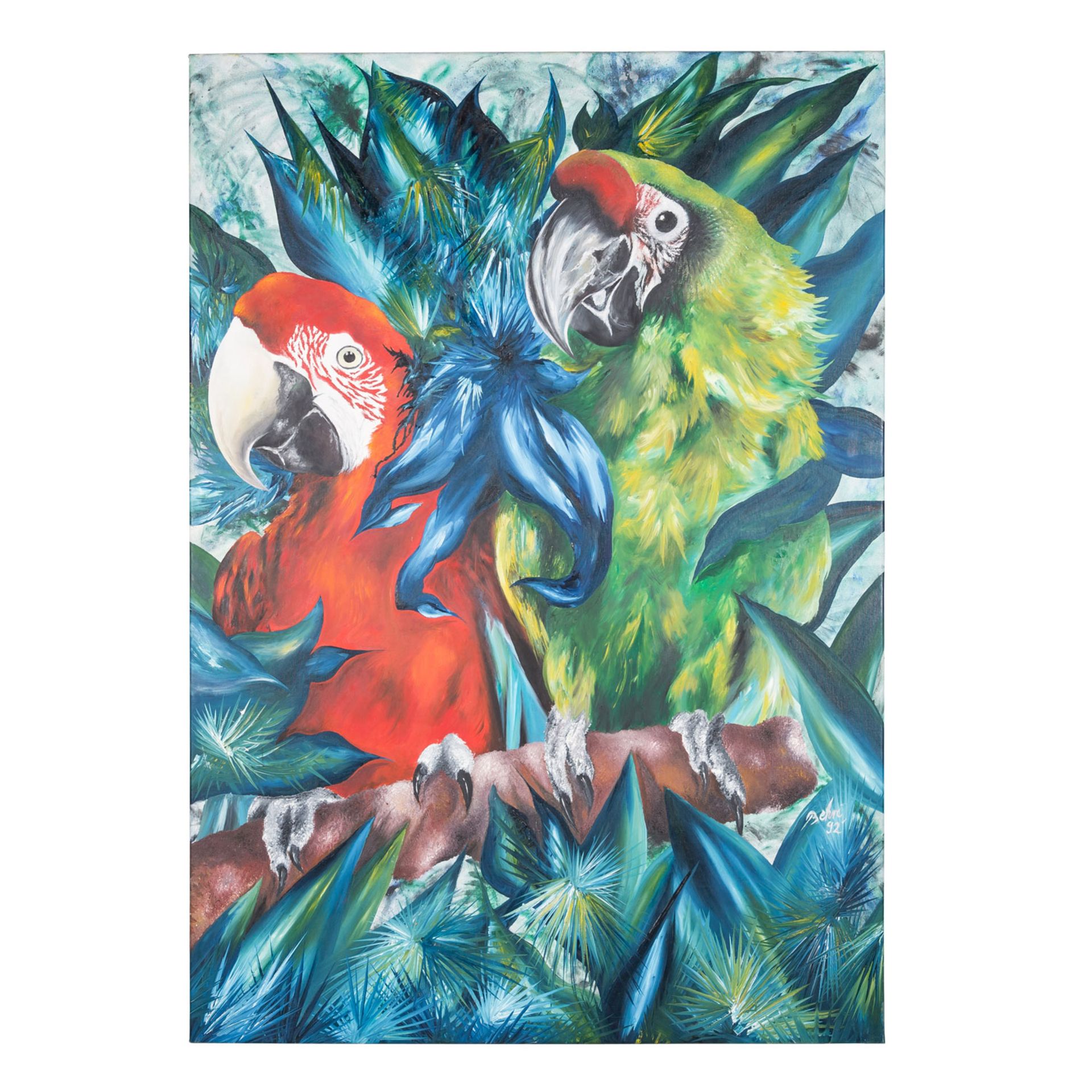 BEHRENS, THOMAS (geb. 1961), "Paar Papageien", 1992,