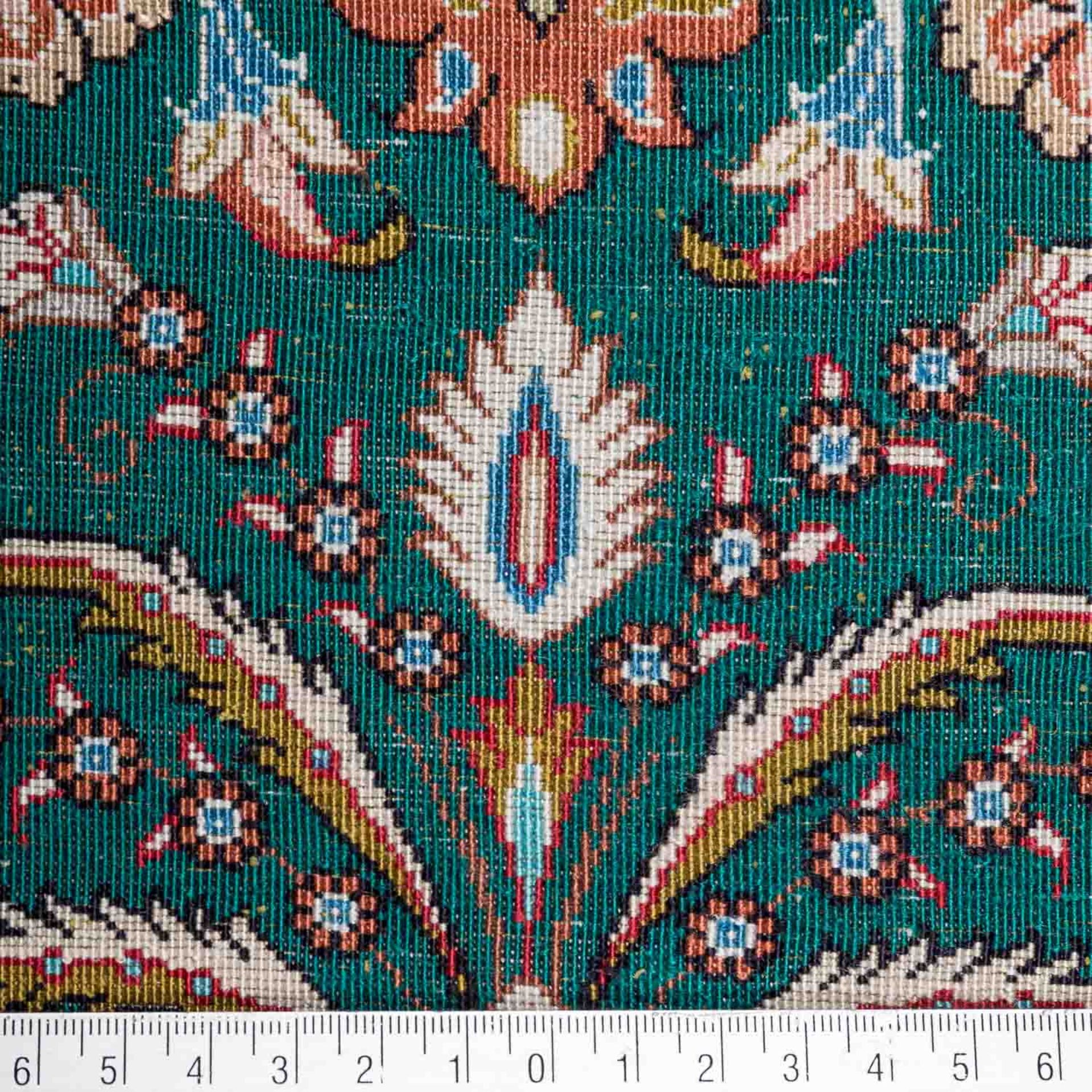 Orientteppich aus Seide. GHOM/PERSIEN, 20. Jh., 192x133 cm. - Image 4 of 8