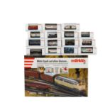 MÄRKLIN Konvolut aus der Delta-Zugpackung 2983 und 15 Insider-Güterwagen, Spur H0,