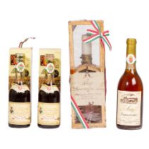 TOKAJI 2 Flaschen SZAMORODNI 1959 / 1988 und 2 Flaschen ASZÙ 1983