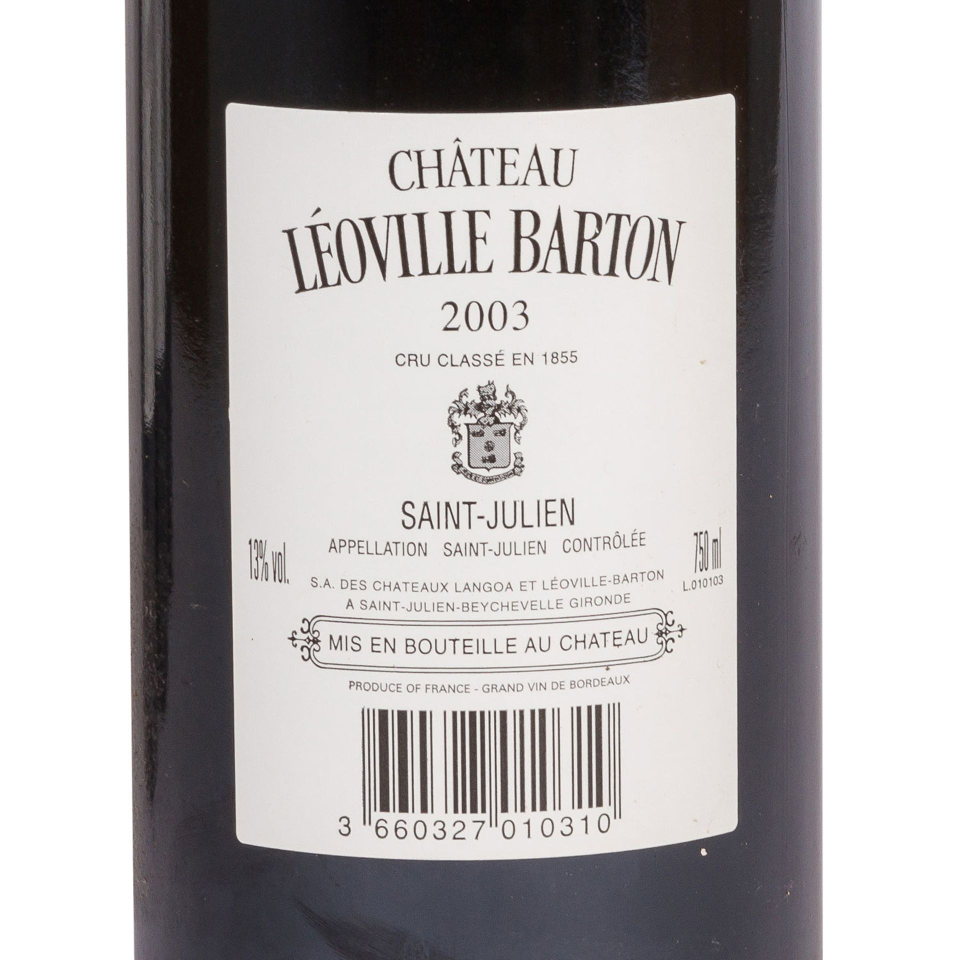 CHÂTEAU LÉOVILLE BARTON 4 Flasche SAINT-JULIEN 2003 - Image 4 of 5