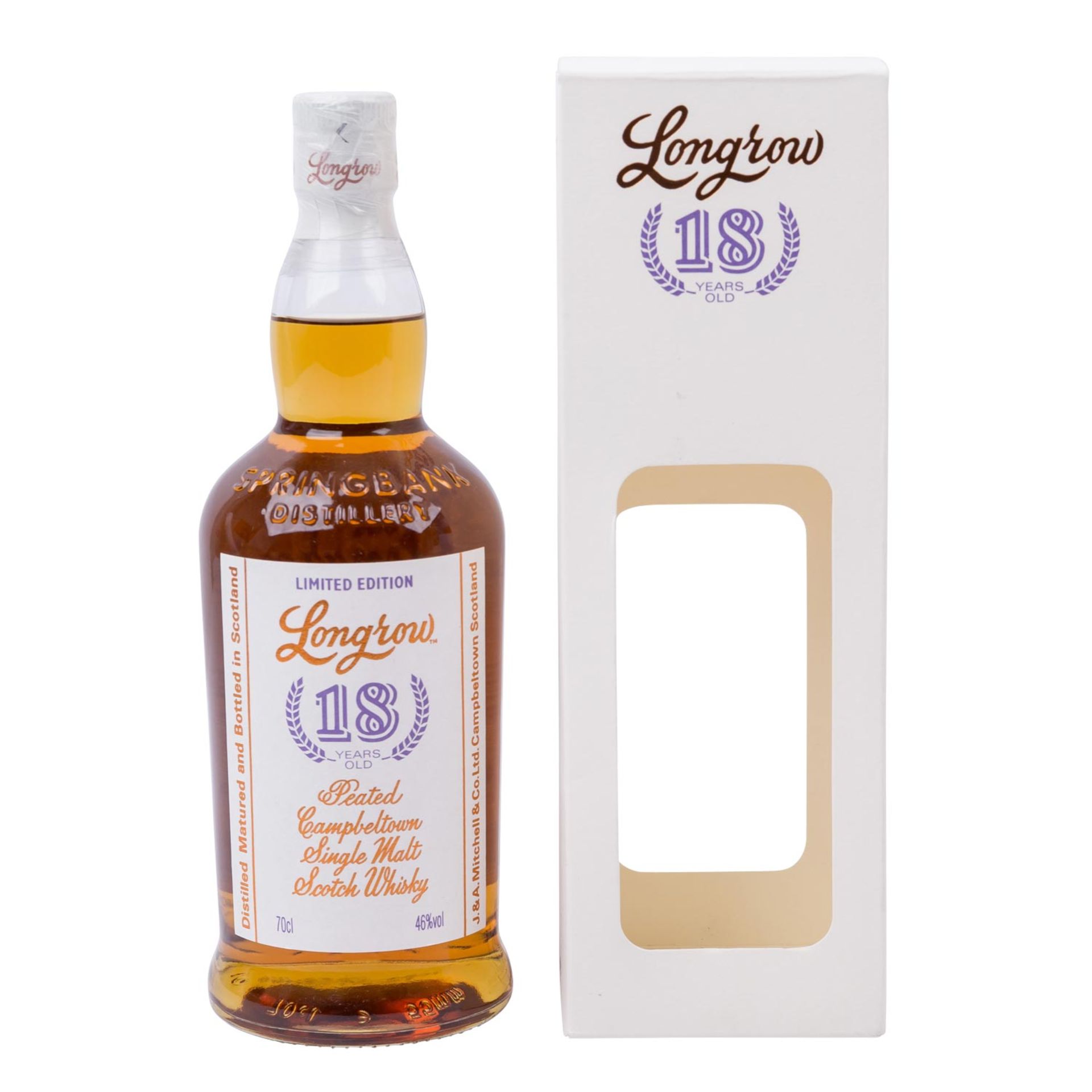 LONGROW Limited Edition Campbeltown Single Malt Scotch Whisky '18 Years old'