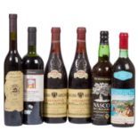 ITALIEN gemischtes Los mit 6 Flaschen verschiedener Jahrgänge und Rebsorten