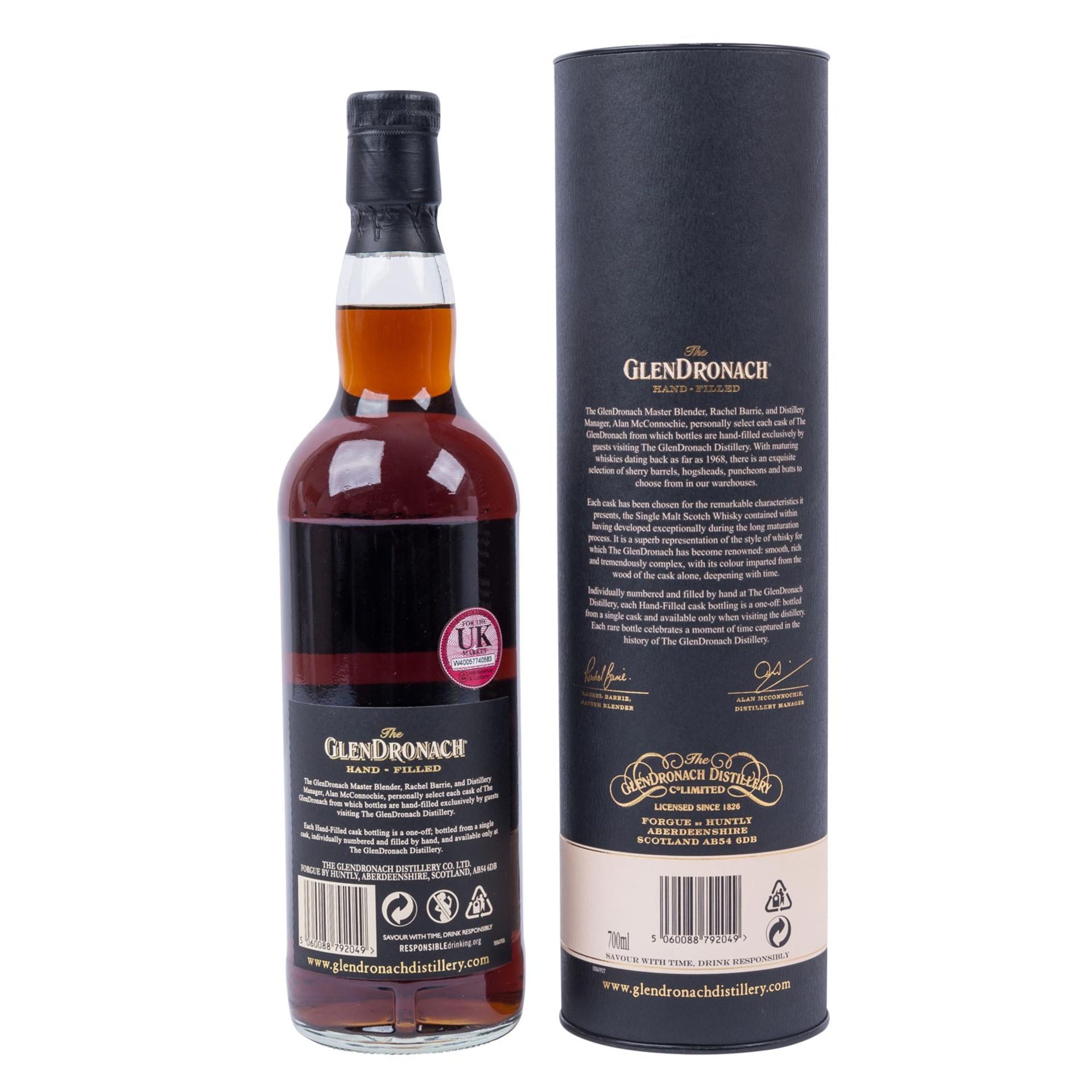 GLENDRONACH HAND FILLED Highland Single Malt Scotch Whisky 2011 - Image 2 of 3