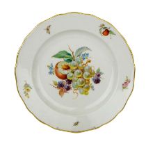 MEISSEN Teller 'Früchte', 1. Wahl, 20. Jh.